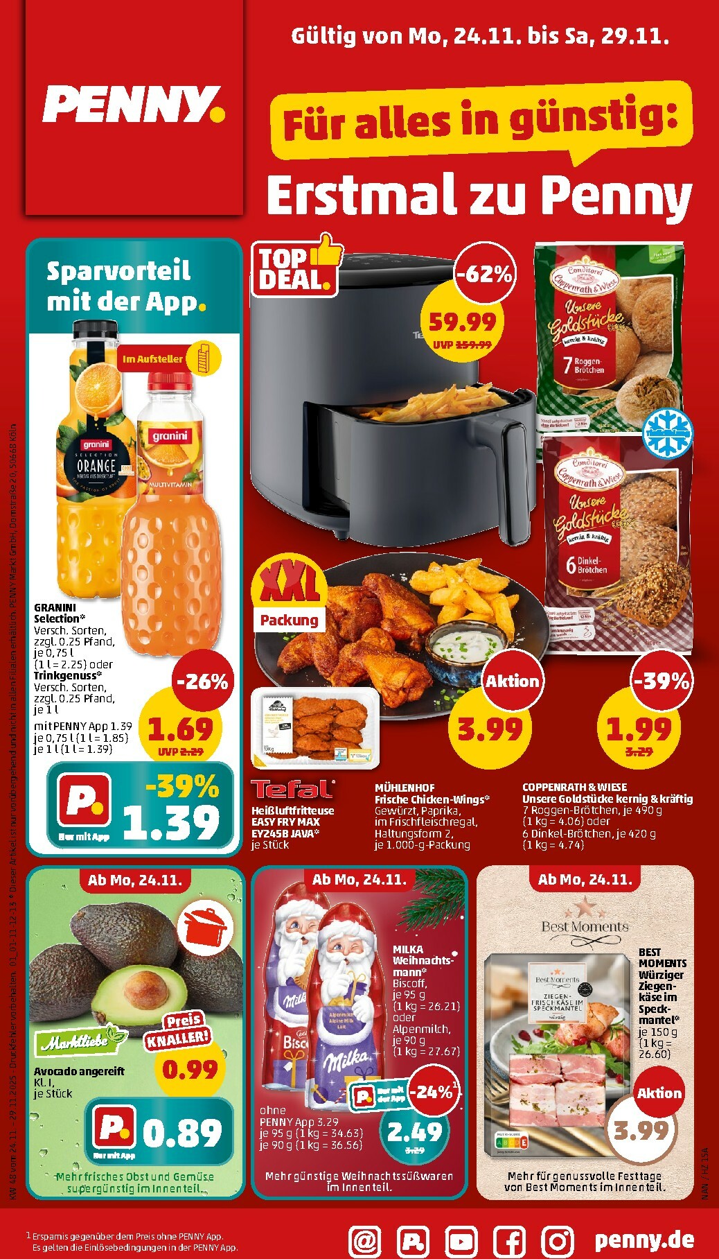 penny - PENNY-Prospekt gültig vom 24.11. bis 29.11. - page: 1