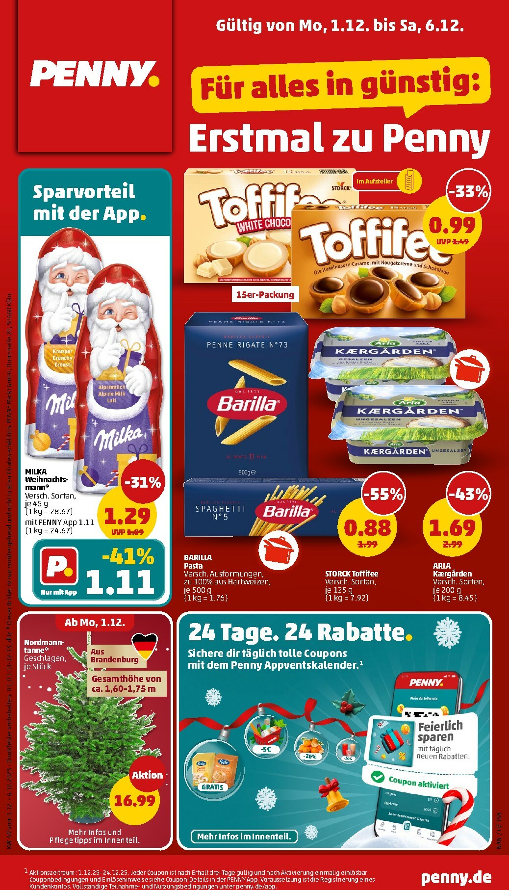 penny - PENNY-Prospekt gültig vom 01.12. bis 06.12. - page: 1