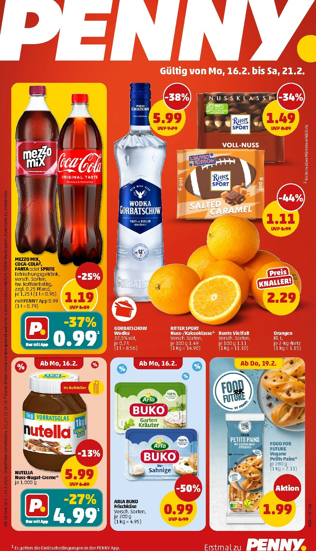 penny - PENNY-Prospekt gültig vom 16.02.2026 bis 21.02.2026 - page: 1