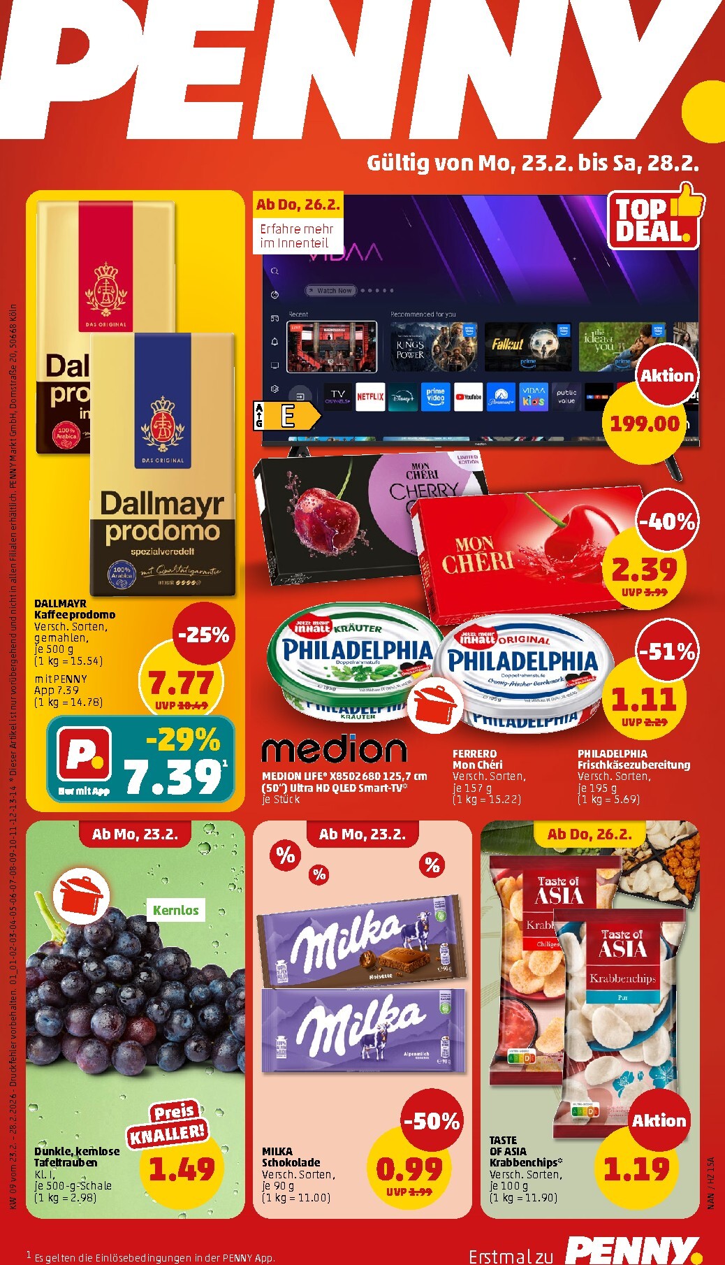 penny - PENNY-Prospekt gültig vom 23.02.2026 bis 28.02.2026 - page: 1