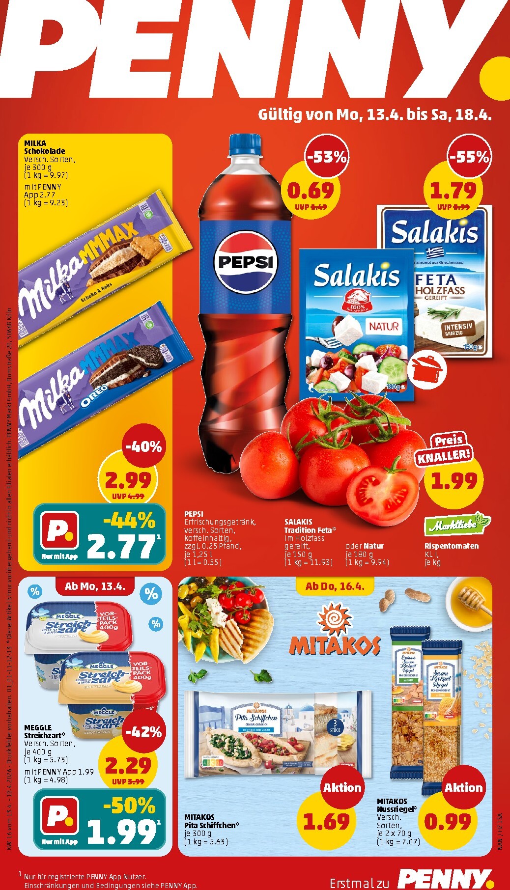 penny - PENNY Prospekt nächste Woche – von Montag 13.04.2026 bis Samstag 18.04.2026 - page: 1