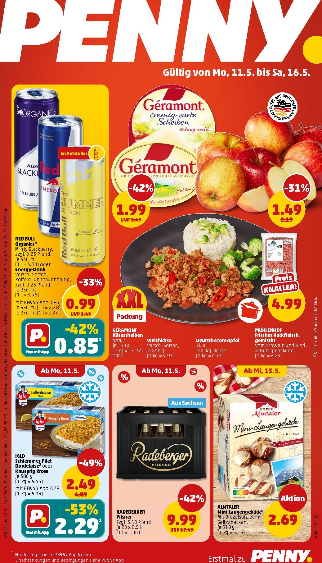 penny - PENNY Prospekt nächste Woche – von Montag 11.05.2026 bis Samstag 16.05.2026 - page: 1