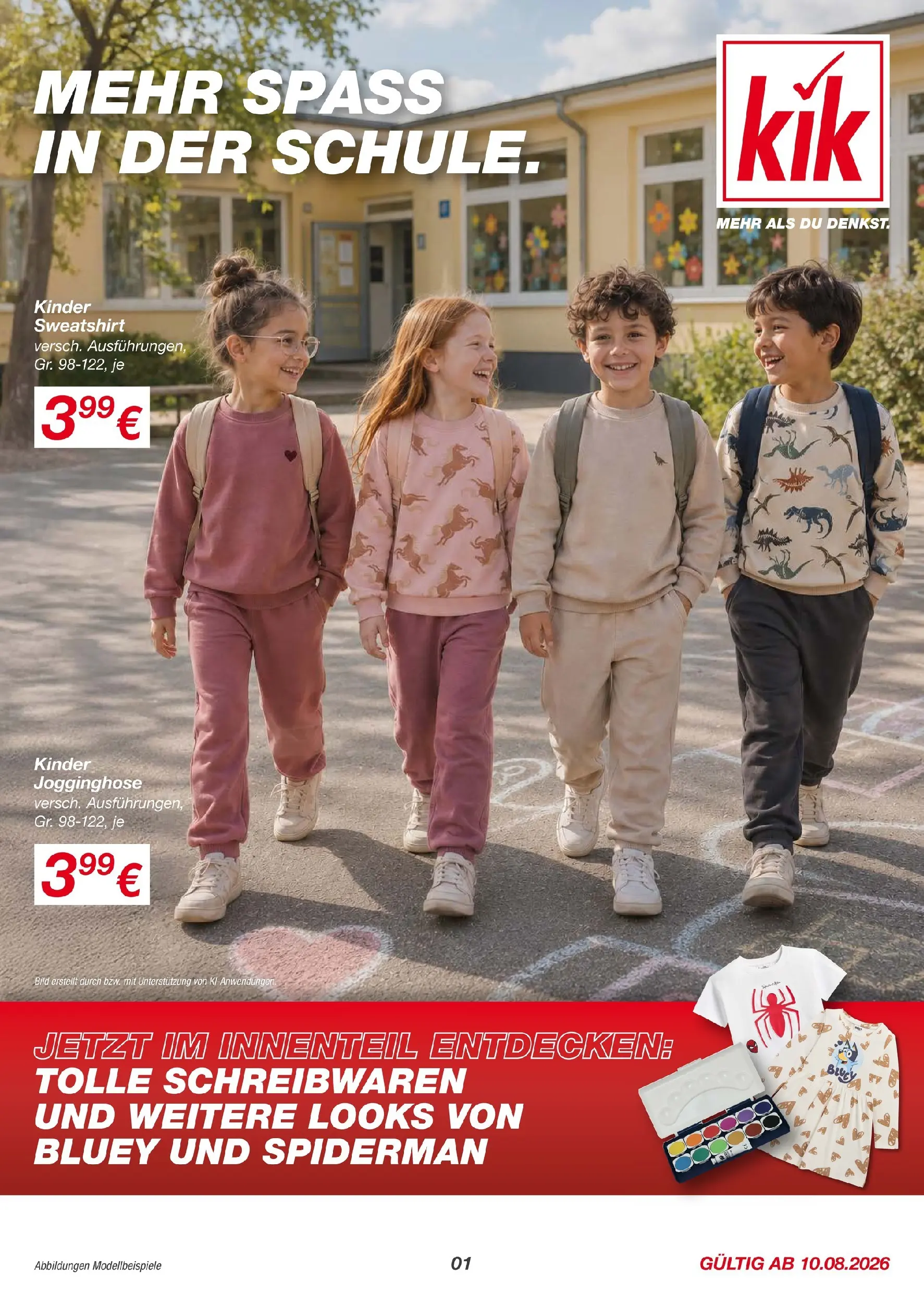 kik - KiK Prospekt nächste Woche – von Montag 10.08.2026 bis Montag 31.08.2026 - page: 1