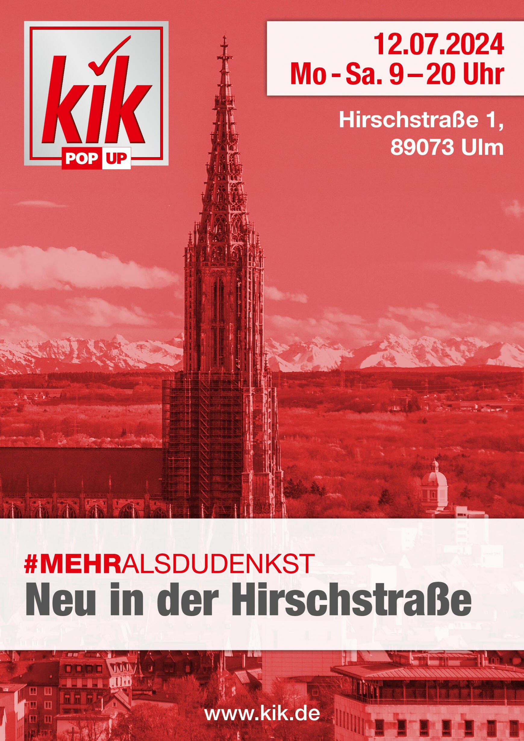 kik - Flyer KiK - Neueröffnung in Ulm aktuell 12.07. - 12.07.