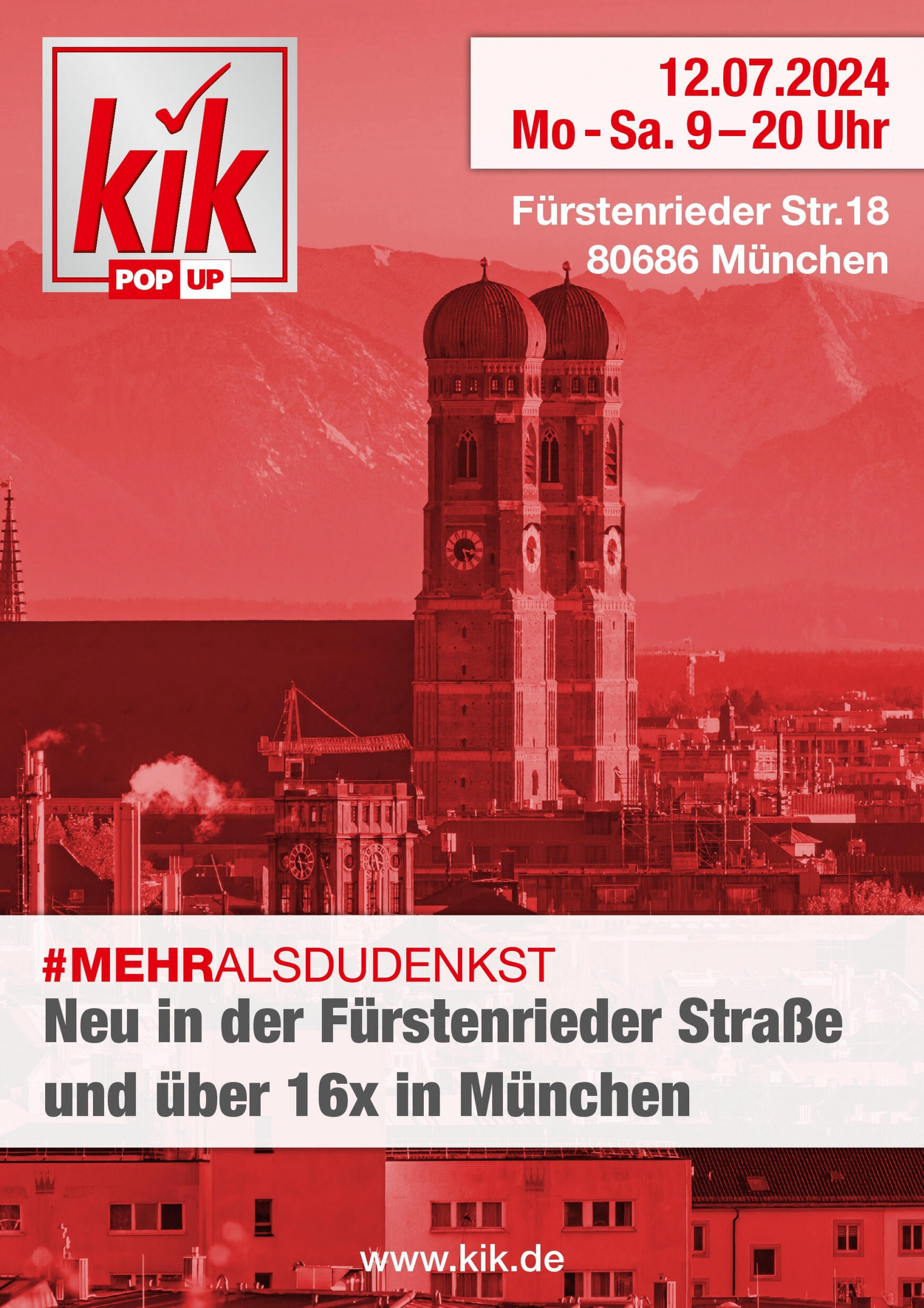 kik - Flyer KiK - Neueröffnung in München aktuell 12.07. - 12.07.