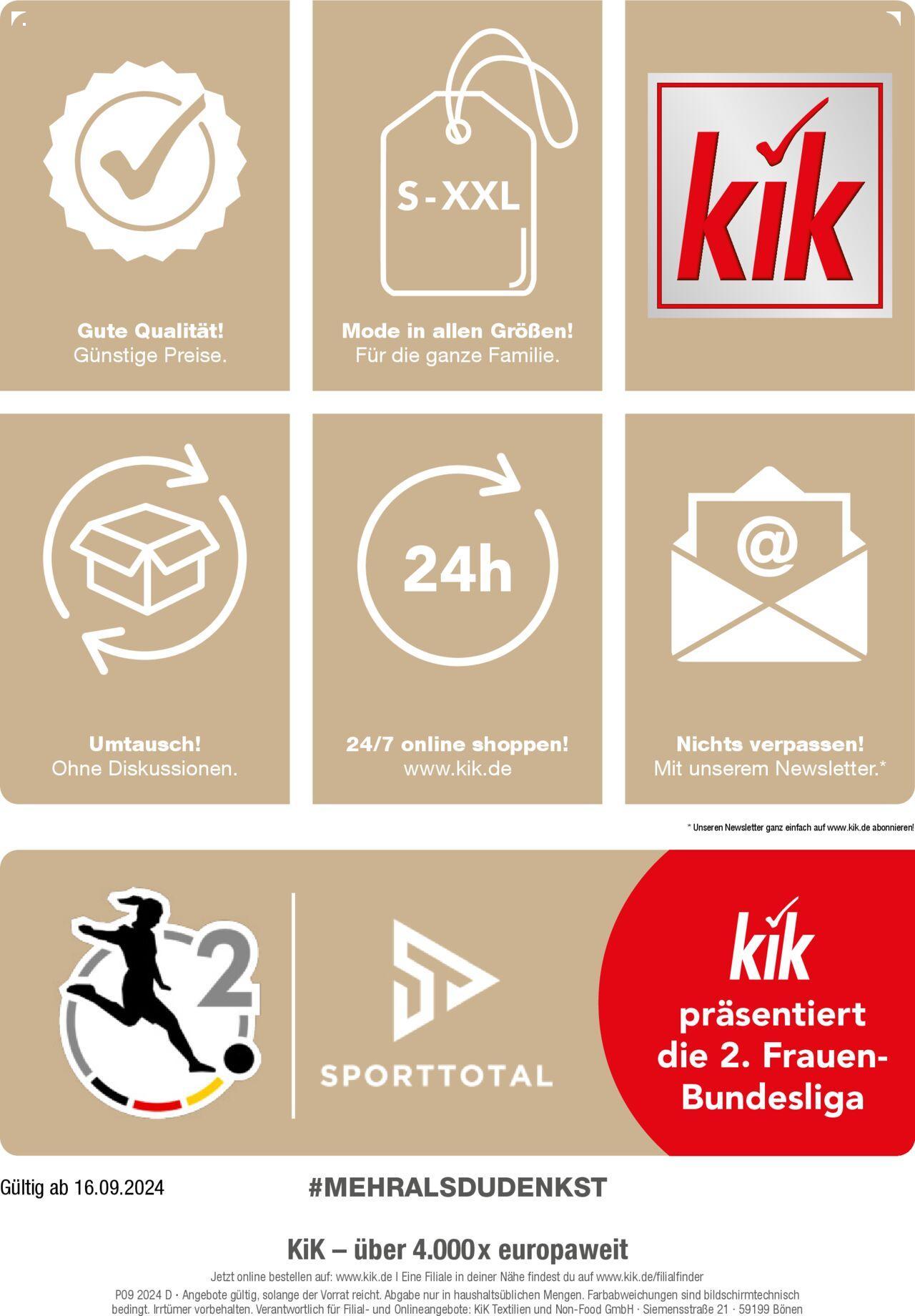 kik - Kik Prospekt von Montag 16.09.2024 - page: 18