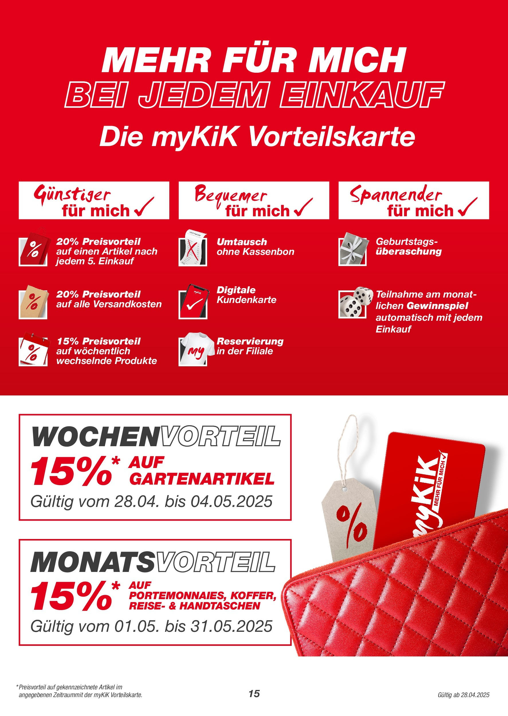 kik - KiK - Sooo viel mehr, endlich Sommer!-Prospekt gültig von 28.04. bis 25.05. - page: 15