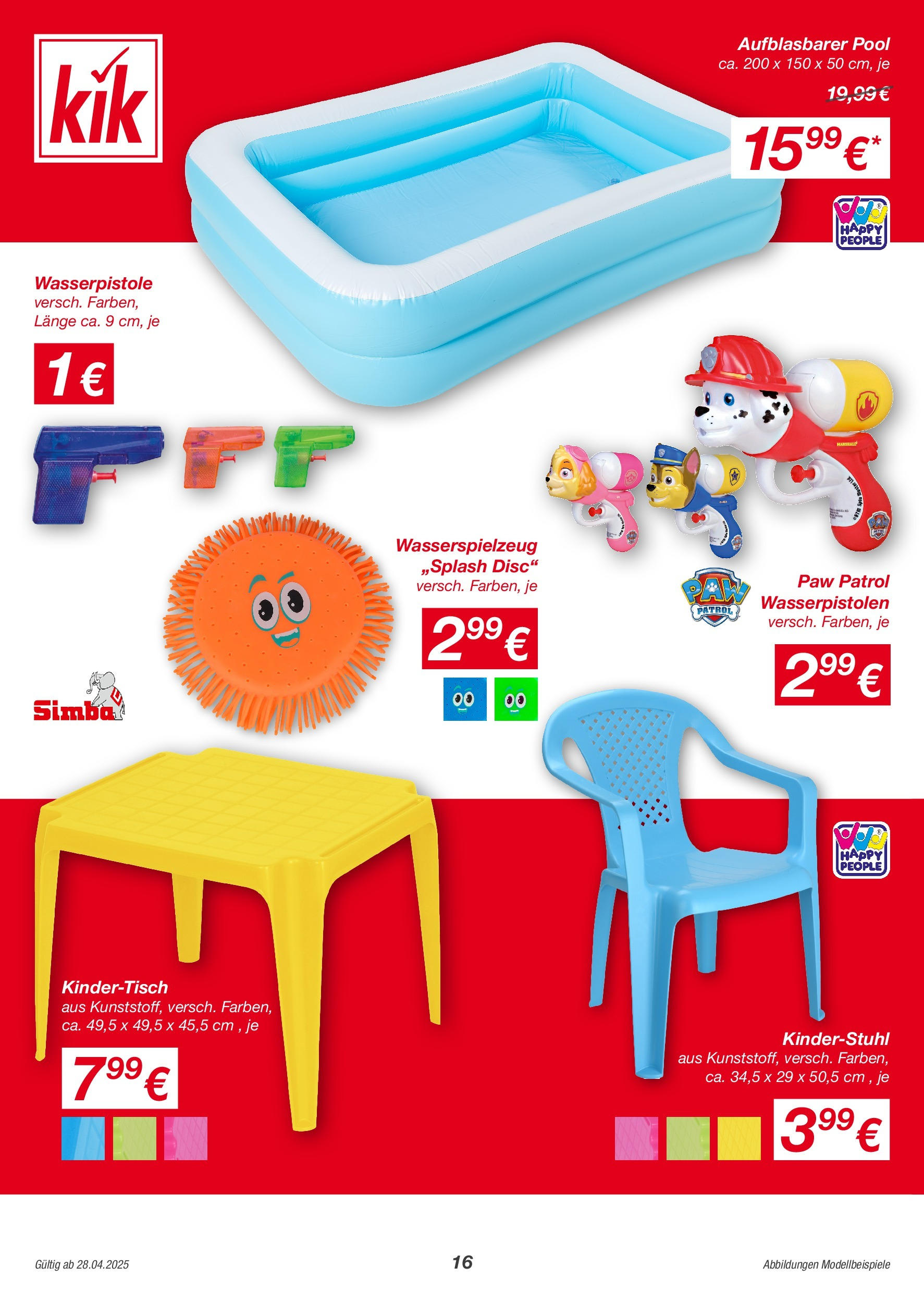 kik - KiK - Sooo viel mehr, endlich Sommer!-Prospekt gültig von 28.04. bis 25.05. - page: 16