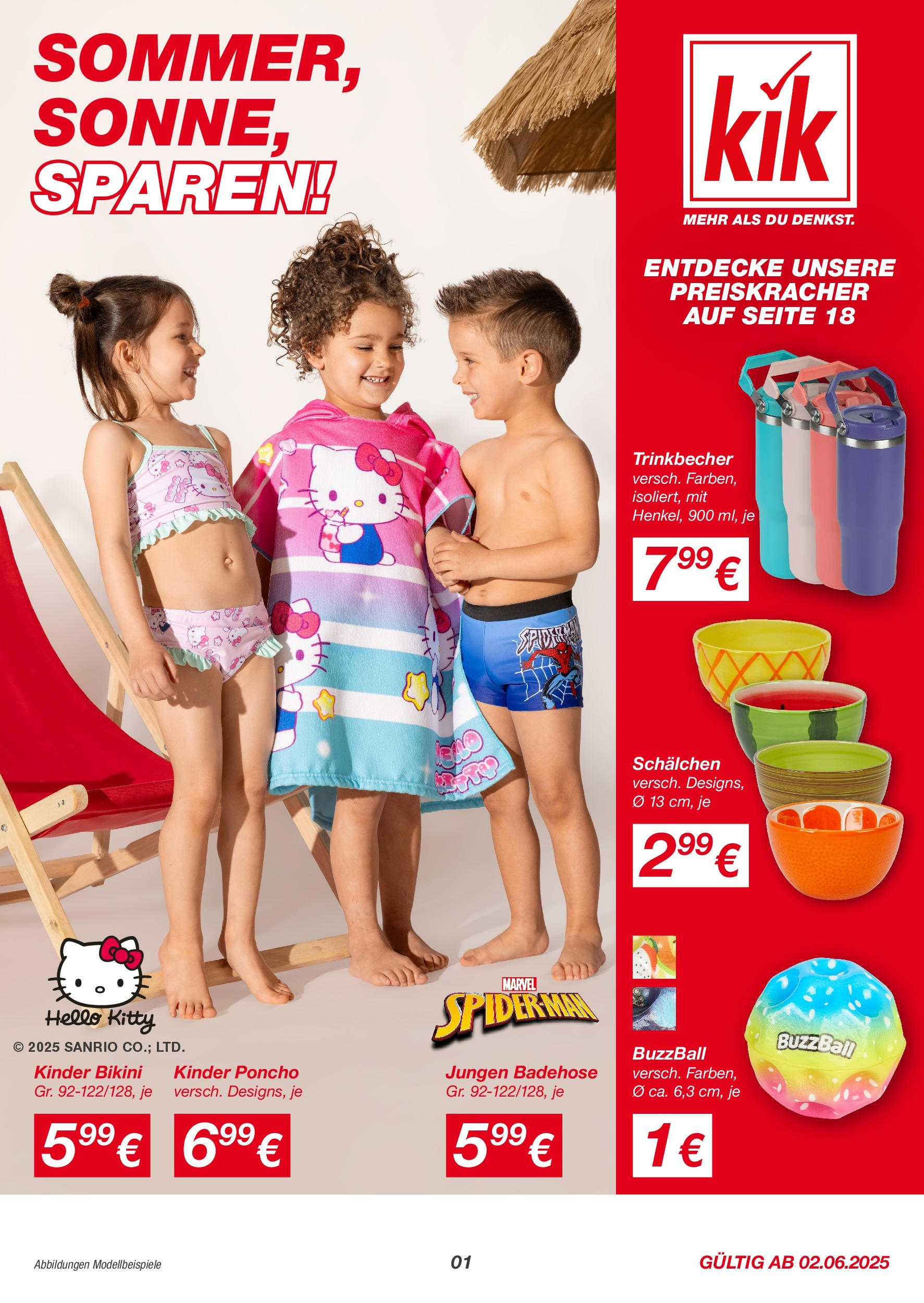 kik - KiK - Sommer, Sonne, sparen!-Prospekt gültig von 02.06. bis 29.06.