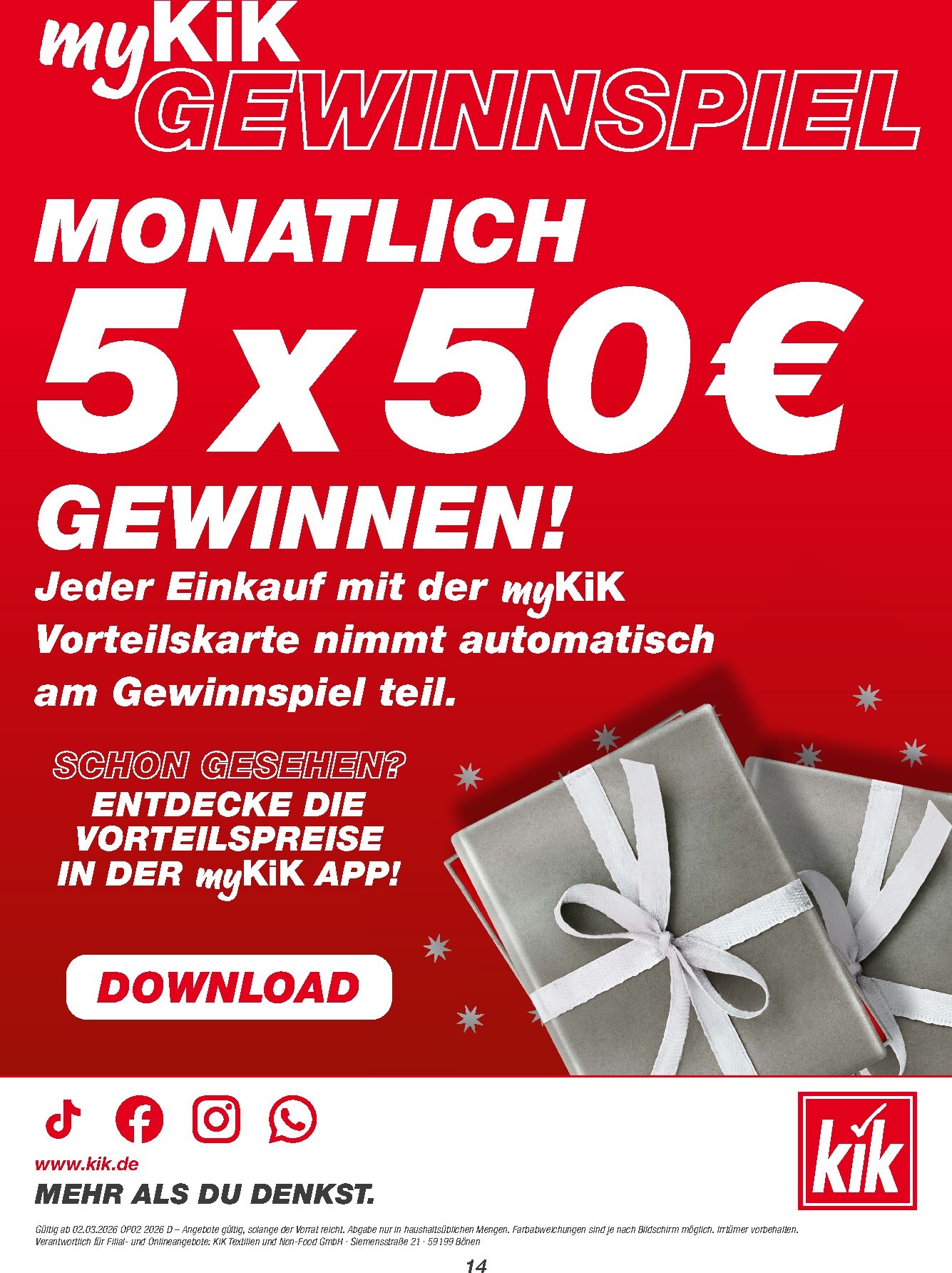 kik - KiK-Prospekt gültig vom 02.03.2026 bis 29.03.2026 - page: 14