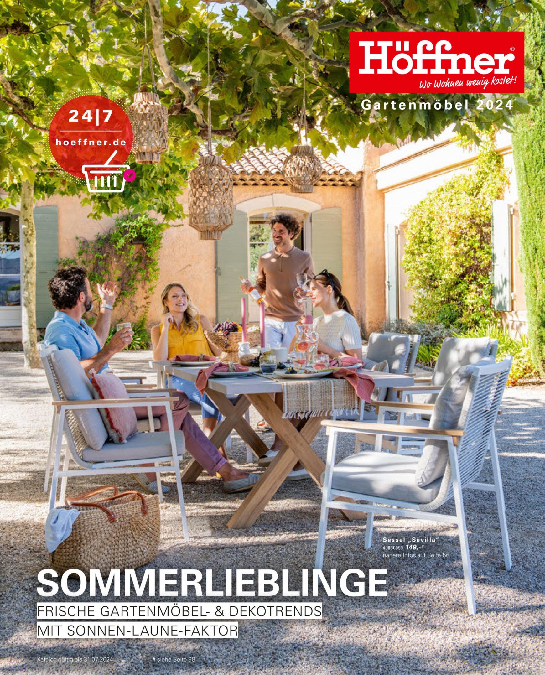 hoffner - Flyer Höffner - Sommerlieblinge aktuell 09.04. - 31.07. - page: 1