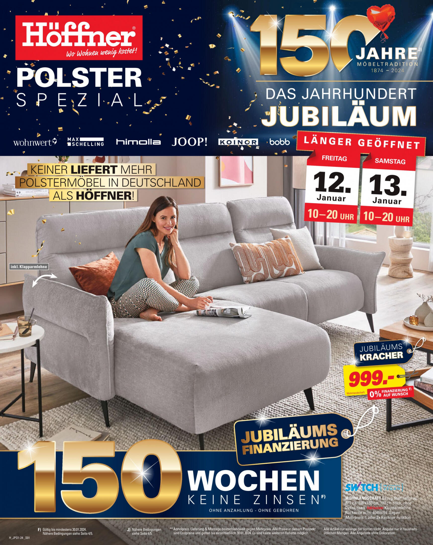 hoffner - Höffner - Polster Spezial gültig ab 16.01.2024 - page: 1