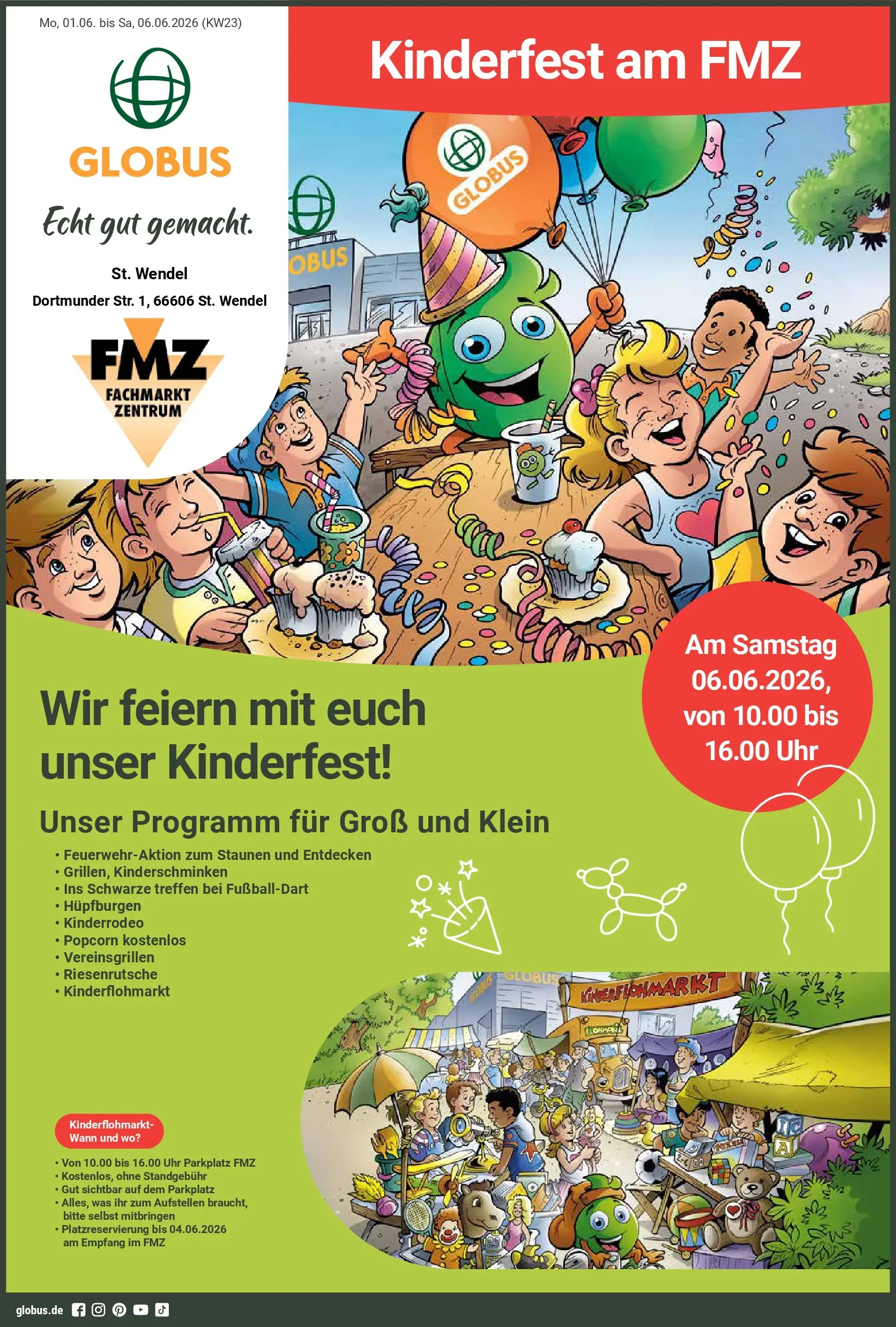 globus - Globus - St. Wendel Prospekt nächste Woche – von Montag 01.06.2026 bis Samstag 06.06.2026