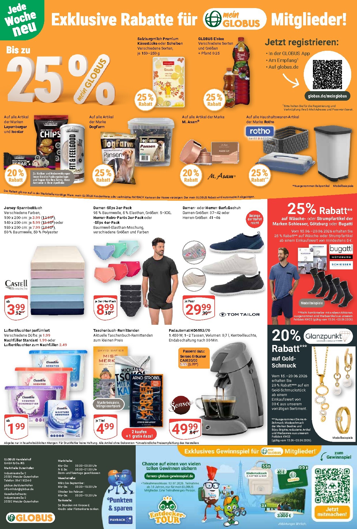 globus - Globus - Dutenhofen Prospekt nächste Woche – von Montag 15.06.2026 bis Samstag 20.06.2026 - page: 28
