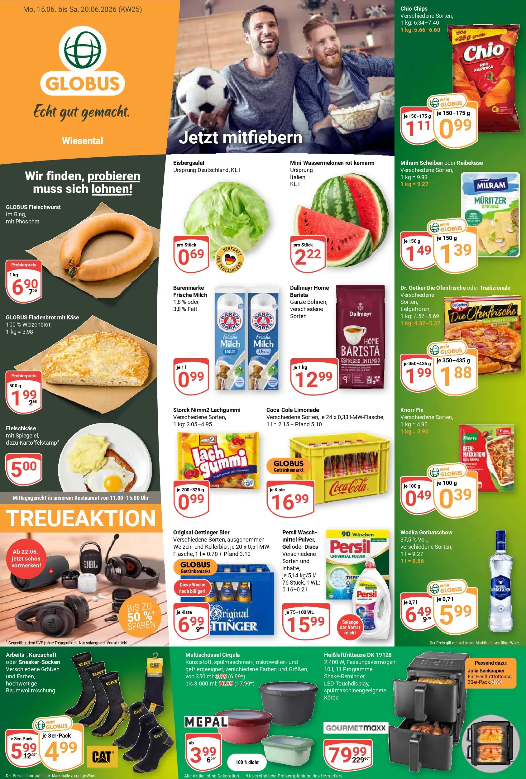 globus - Globus - Wiesental Prospekt nächste Woche – von Montag 15.06.2026 bis Samstag 20.06.2026