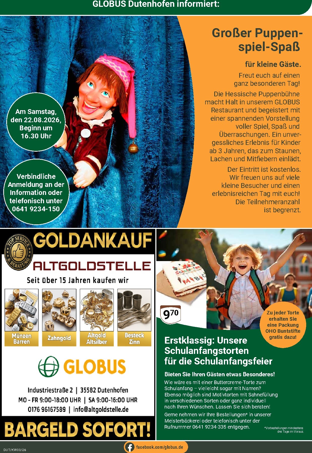 globus - Globus - Dutenhofen Prospekt nächste Woche – von Montag 10.08.2026 bis Samstag 15.08.2026 - page: 31