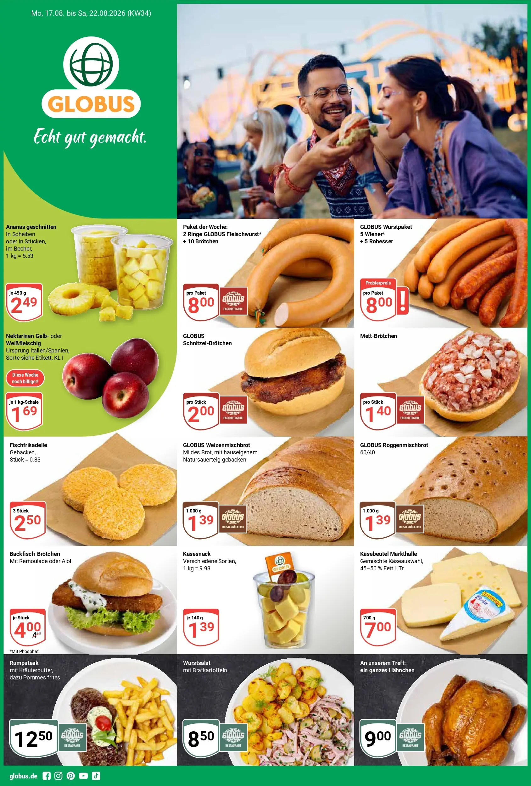 globus - Globus Prospekt nächste Woche – von Montag 17.08.2026 bis Samstag 22.08.2026