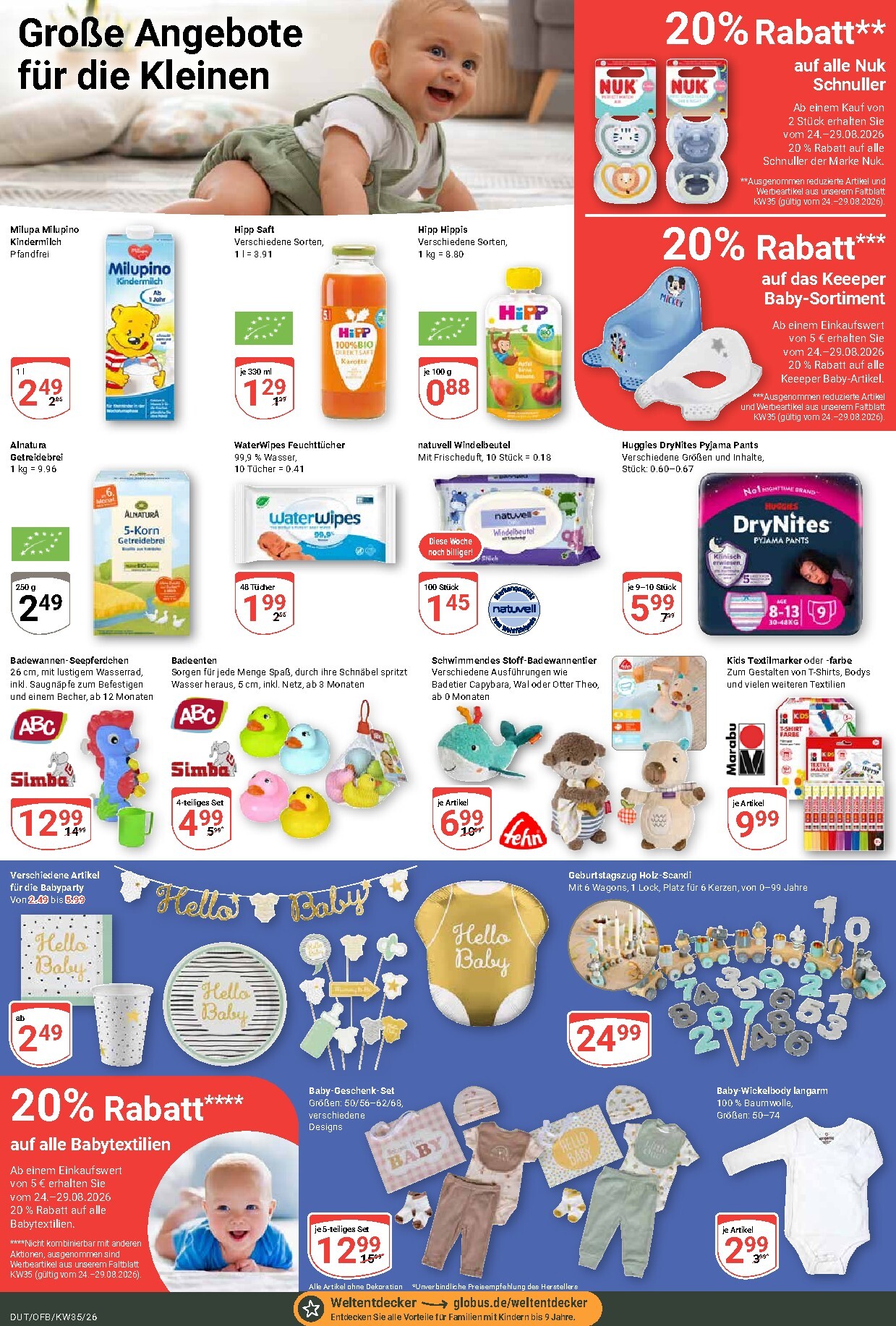 globus - Globus - Dutenhofen Prospekt nächste Woche – von Montag 24.08.2026 bis Samstag 29.08.2026 - page: 23