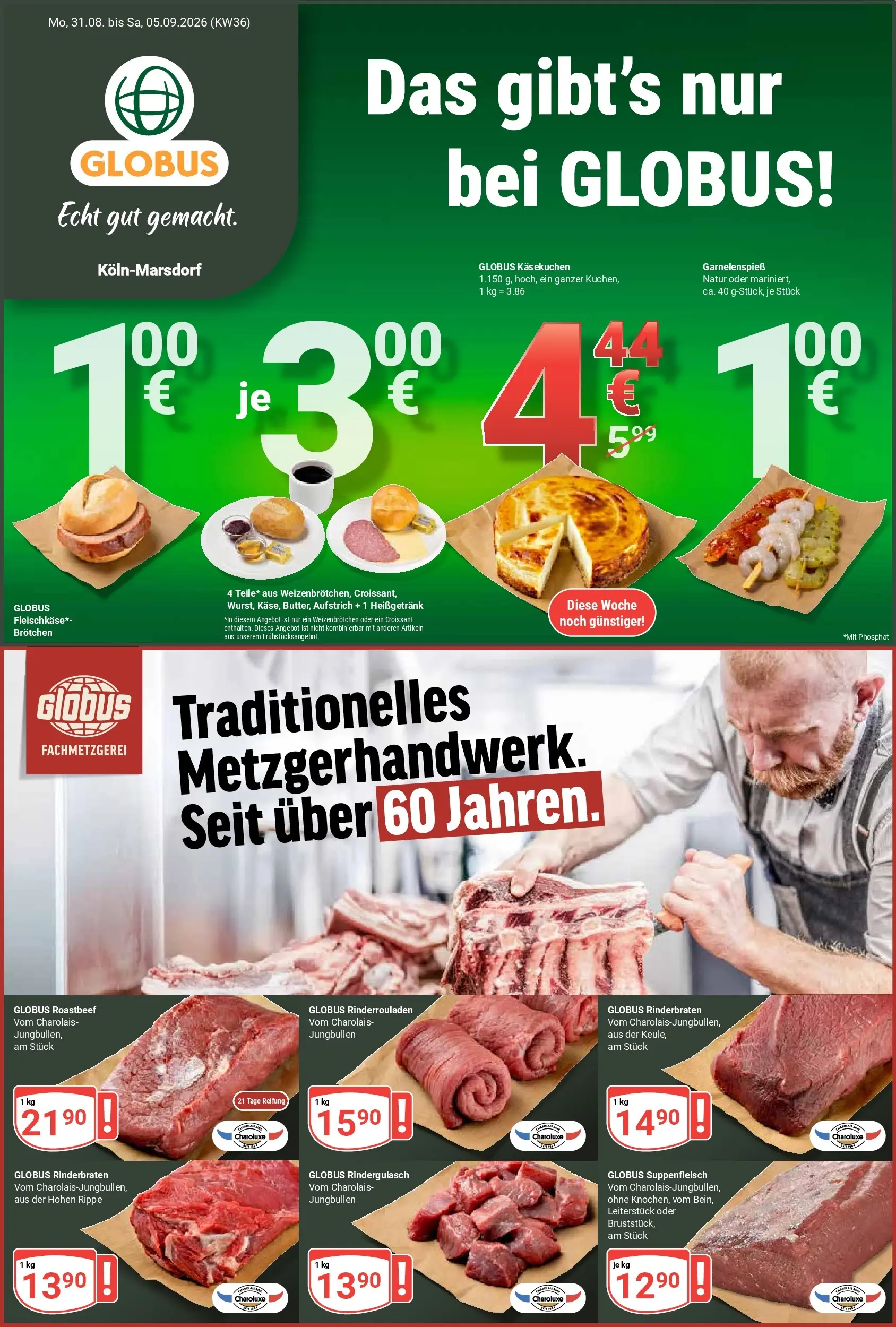 globus - Globus - Köln-Marsdorf Prospekt nächste Woche – von Montag 31.08.2026 bis Samstag 05.09.2026