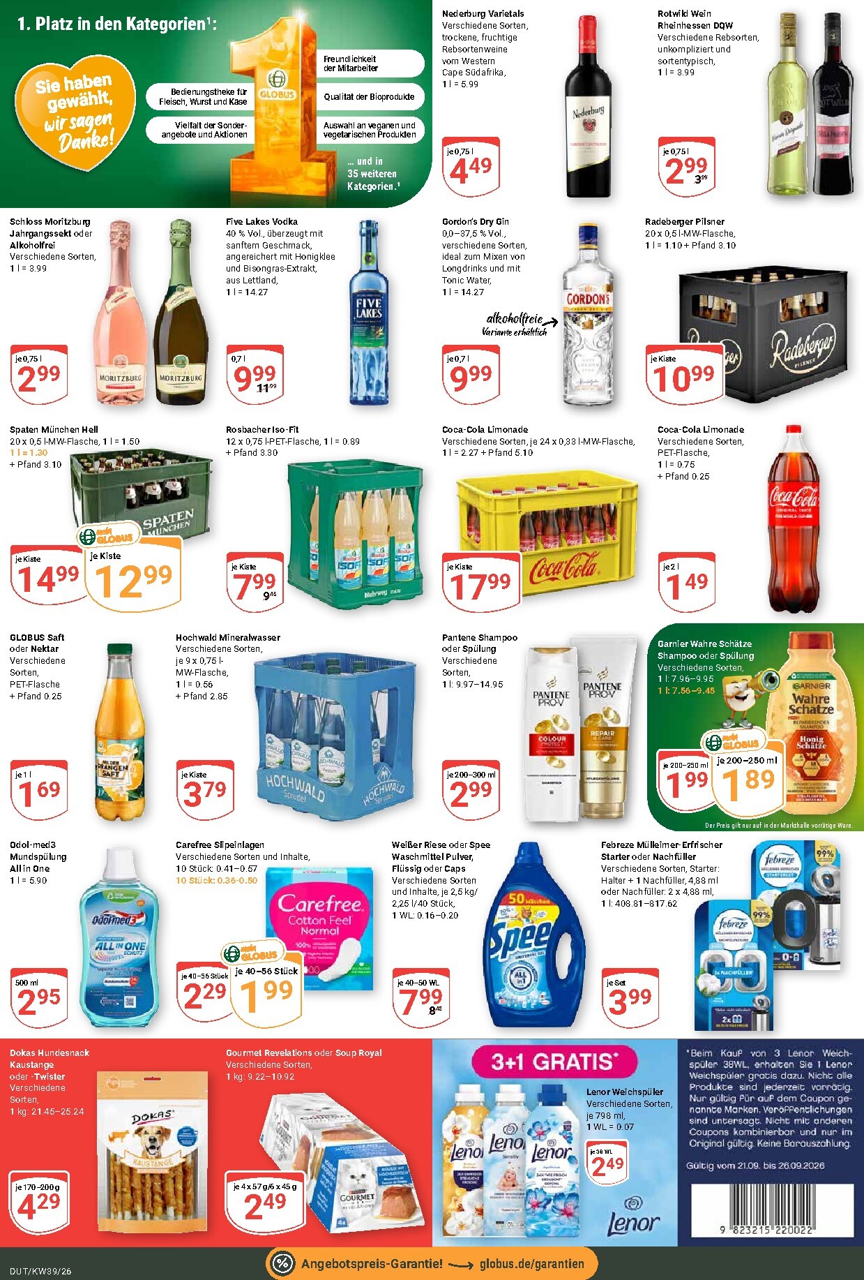 globus - Globus - Dutenhofen Prospekt nächste Woche – von Montag 21.09.2026 bis Samstag 26.09.2026 - page: 5