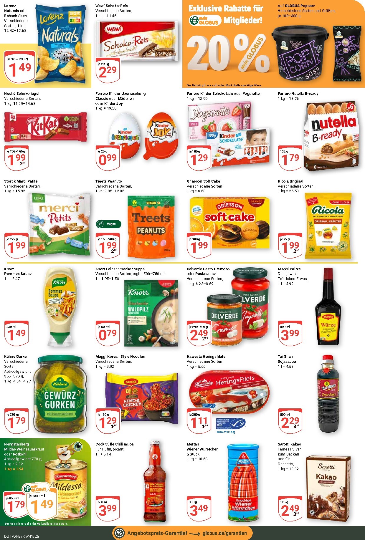 globus - Globus - Dutenhofen Prospekt nächste Woche – von Montag 05.10.2026 bis Samstag 10.10.2026 - page: 16