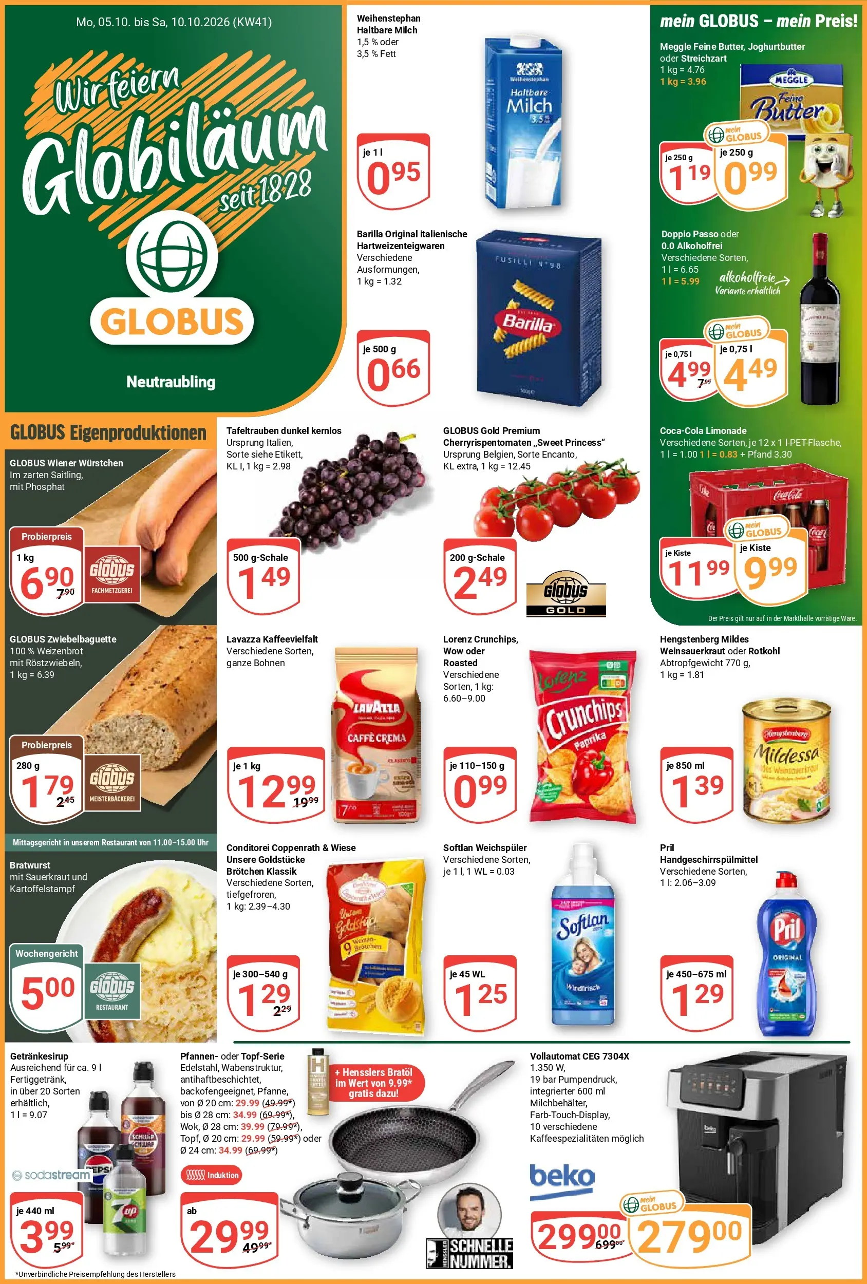 globus - Globus - Neutraubling Prospekt – von Montag 05.10.2026 bis Samstag 10.10.2026