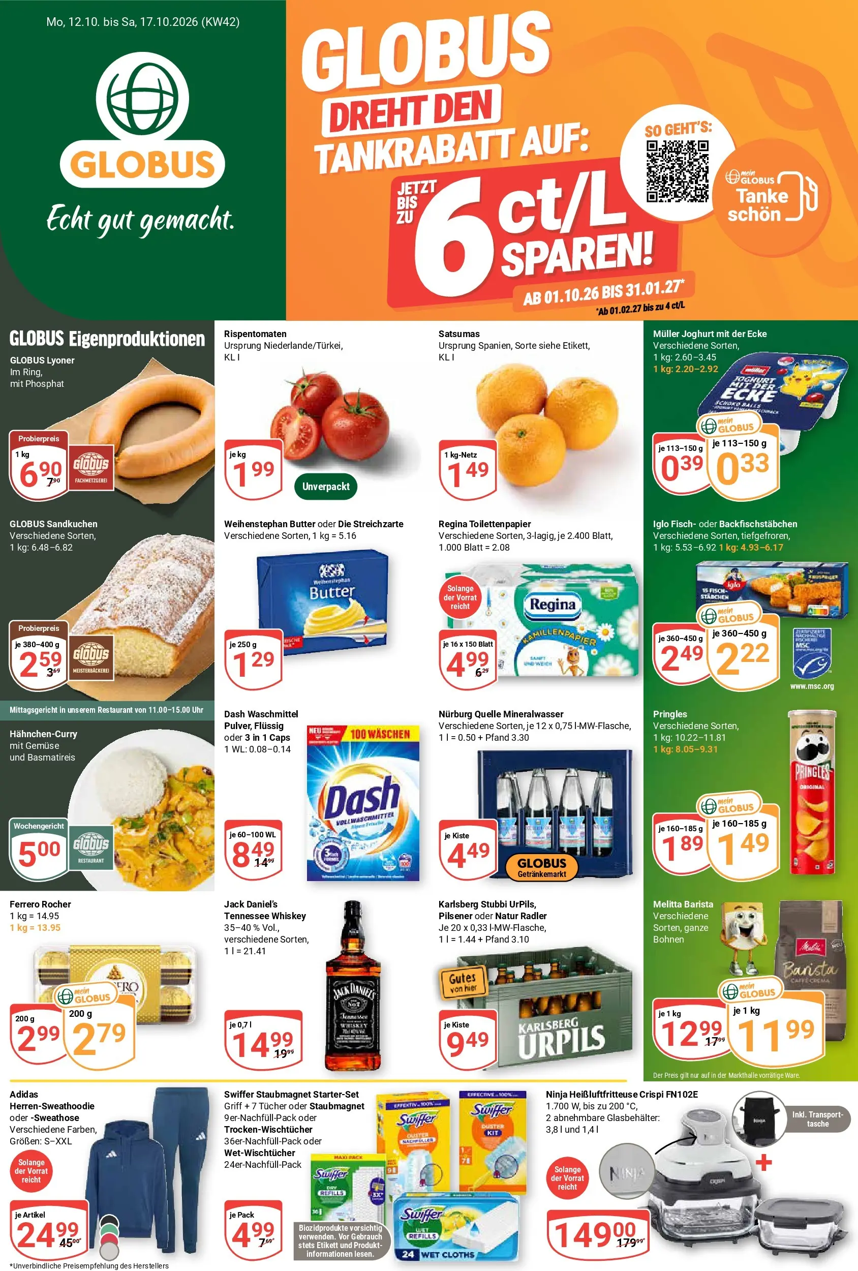 globus - Globus Prospekt nächste Woche – von Montag 12.10.2026 bis Samstag 17.10.2026