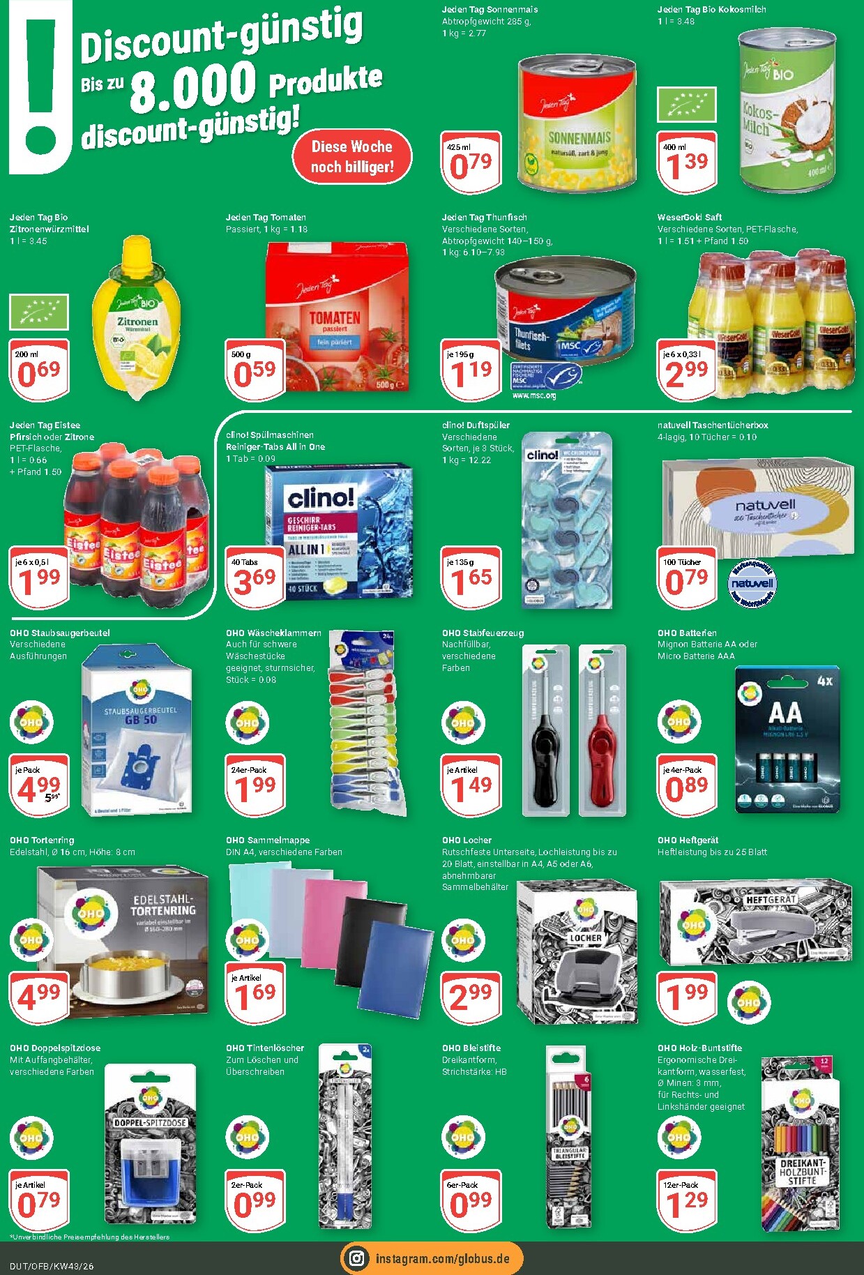 globus - Globus - Dutenhofen Prospekt nächste Woche – von Montag 19.10.2026 bis Samstag 24.10.2026 - page: 6