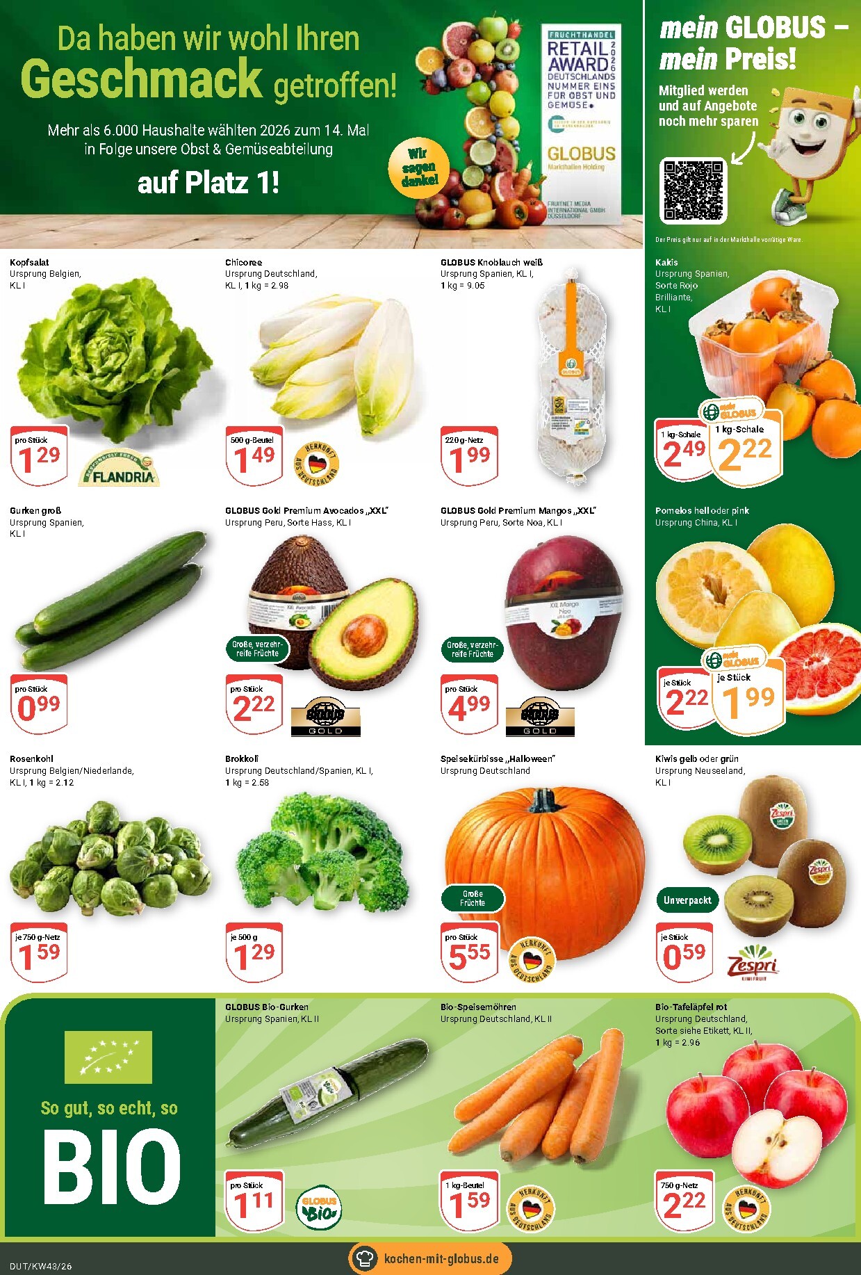 globus - Globus - Dutenhofen Prospekt nächste Woche – von Montag 19.10.2026 bis Samstag 24.10.2026 - page: 7