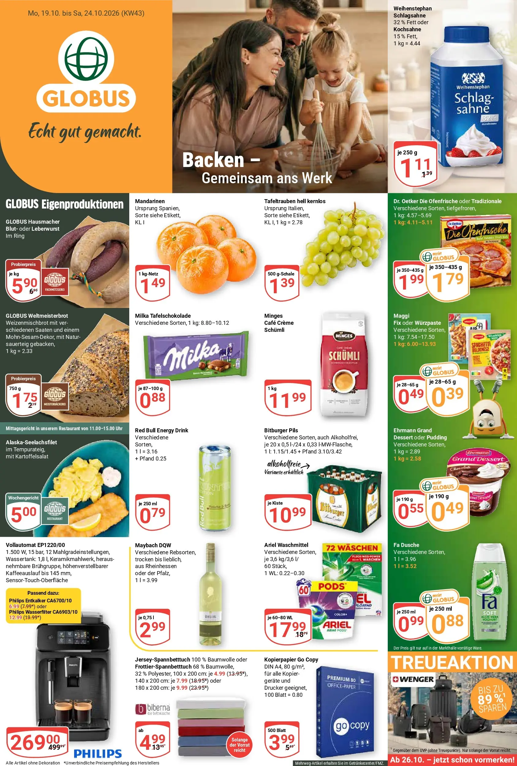 globus - Globus Prospekt nächste Woche – von Montag 19.10.2026 bis Samstag 24.10.2026