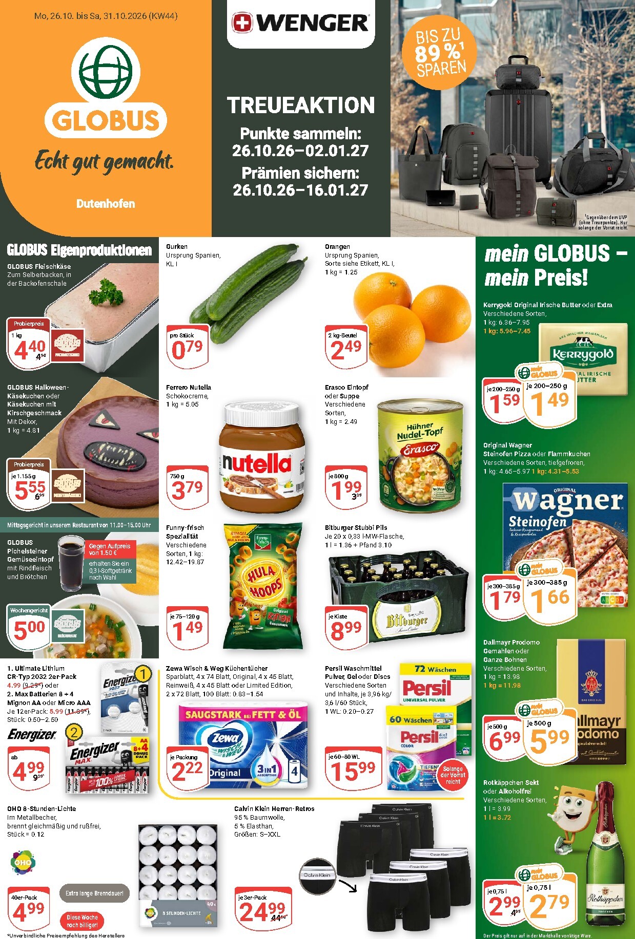 globus - Globus - Dutenhofen Prospekt nächste Woche – von Montag 26.10.2026 bis Samstag 31.10.2026 - page: 3
