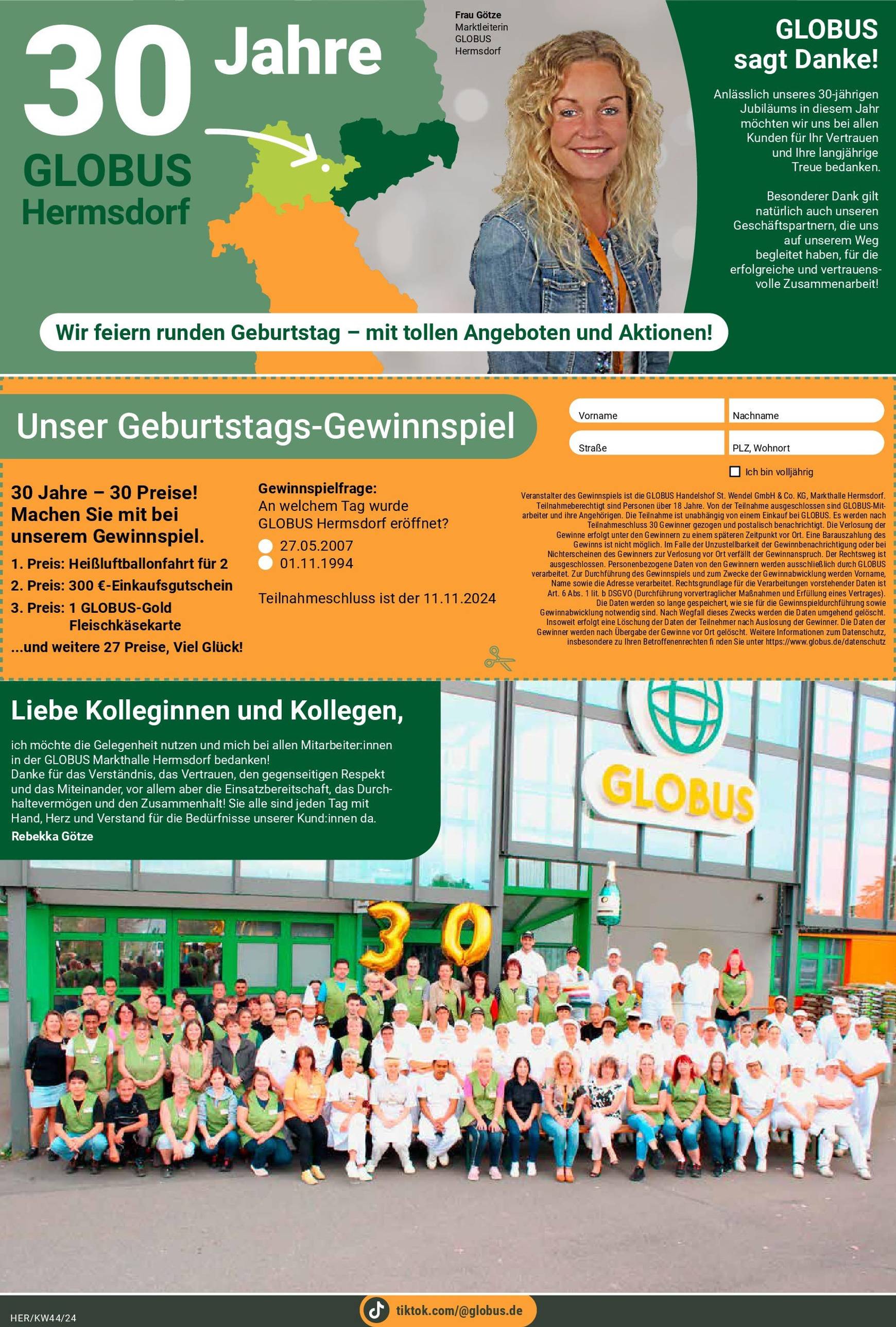 globus - Globus - Hermsdorf-Prospekt gültig von 28.10. bis 02.11. - page: 24