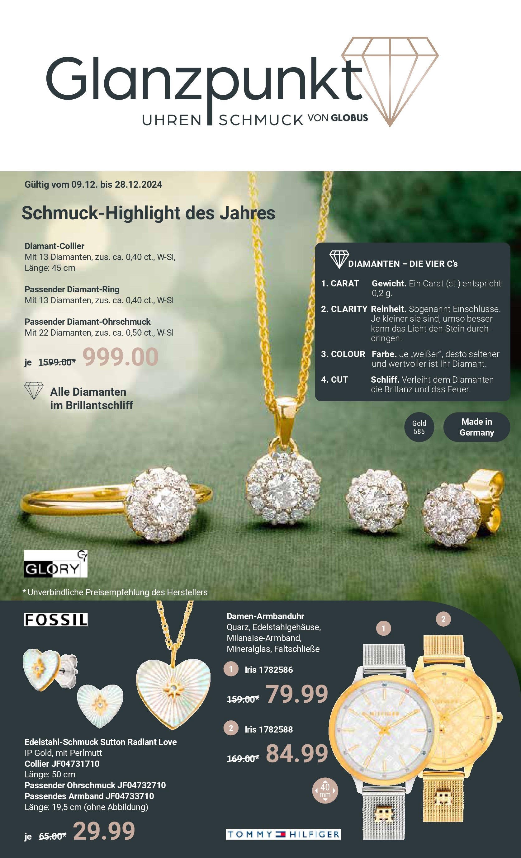 globus - Globus - UhrenSchmuck-Prospekt gültig von 09.12. bis 28.12.