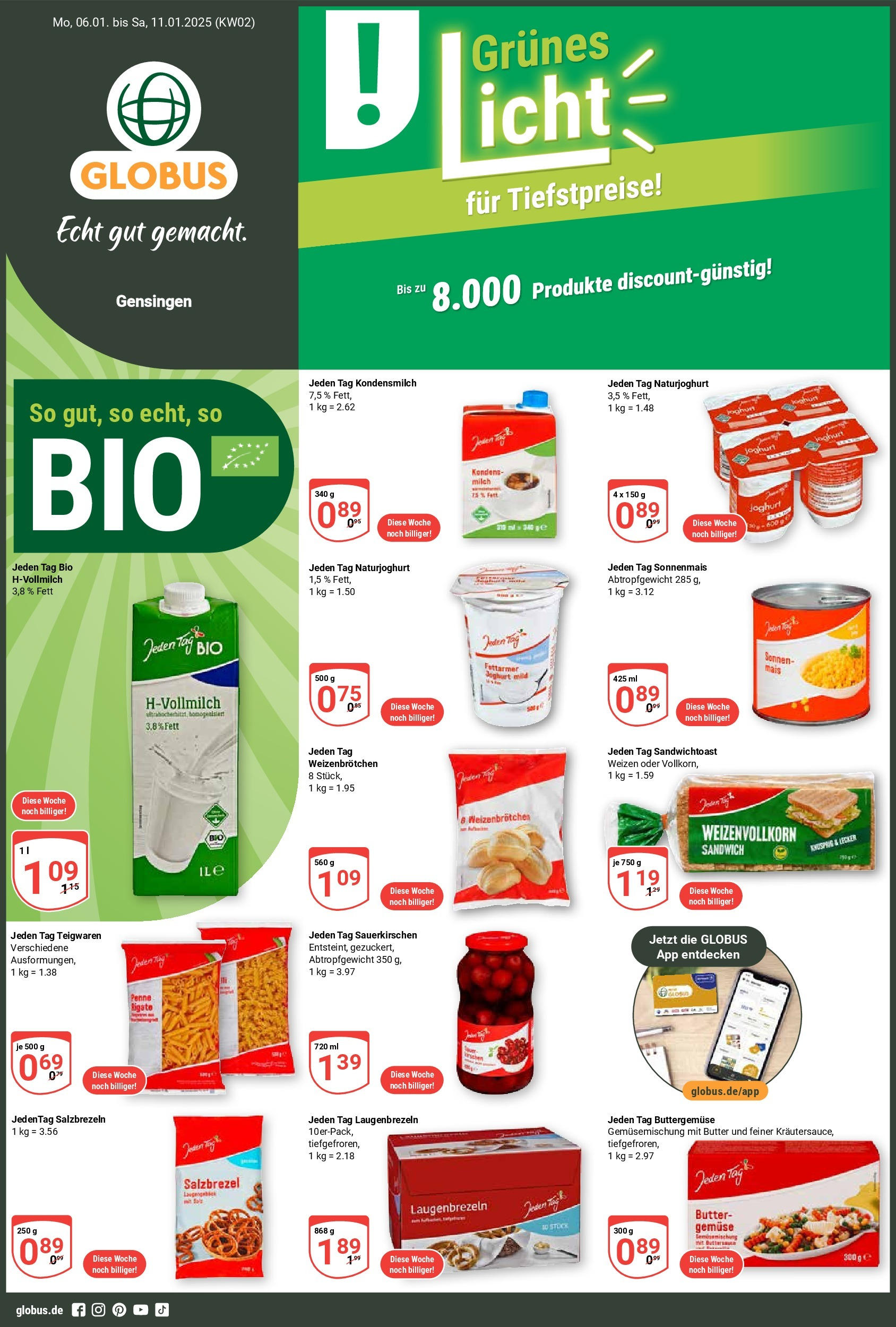 globus - Globus - Gensingen-Prospekt gültig von 06.01. bis 11.01.