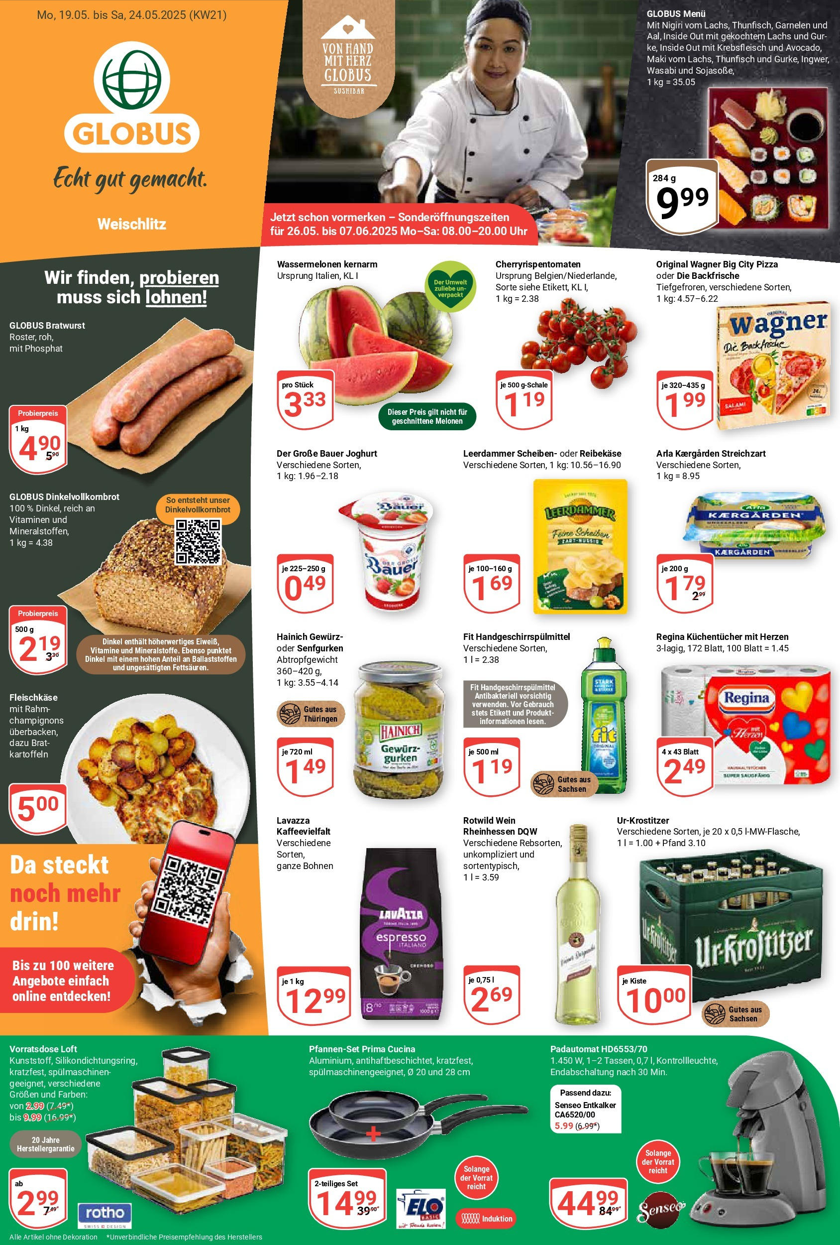 globus - Globus - Weischlitz-Prospekt gültig von 19.05. bis 24.05.
