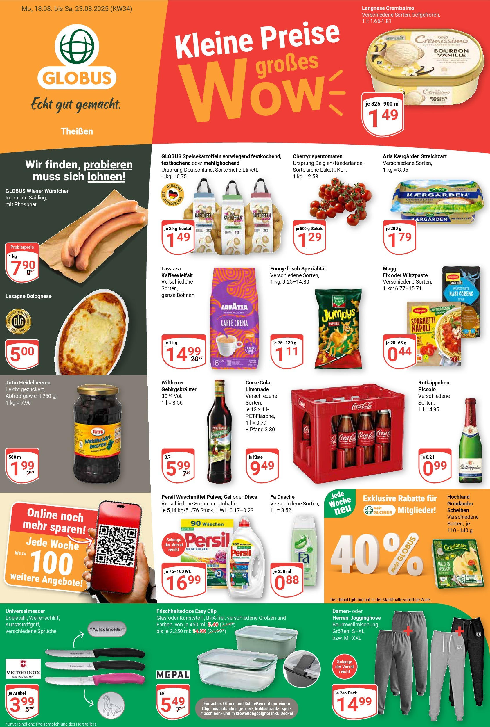 globus - Globus - Theißen-Prospekt gültig vom 18.08. bis 23.08.