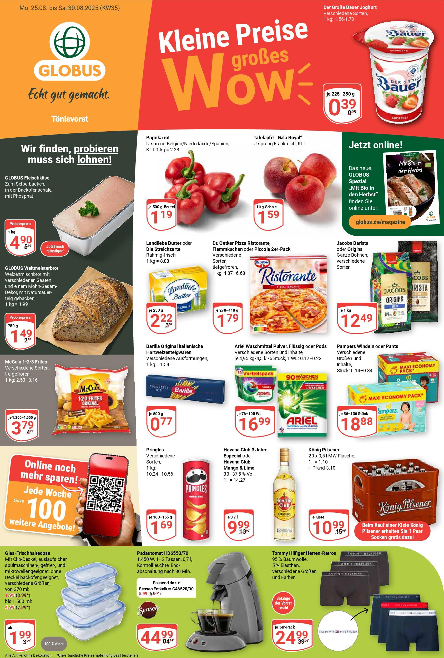 globus - Globus - Tönisvorst-Prospekt gültig vom 25.08. bis 30.08.