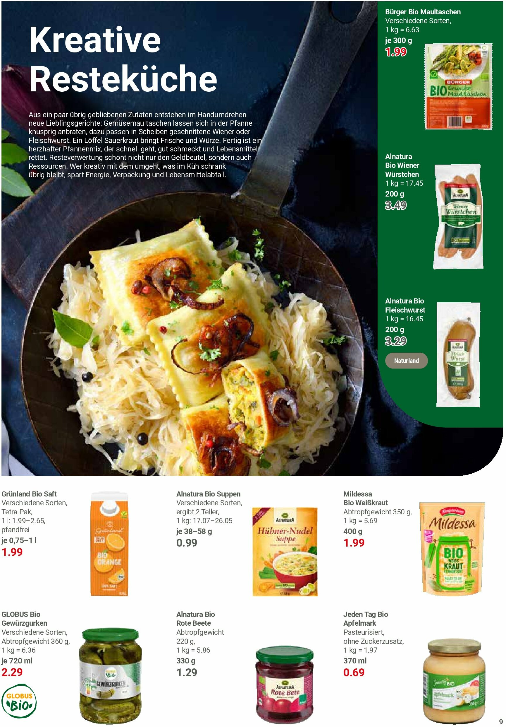 globus - Globus - Mit Bio in den Herbst-Prospekt gültig vom 25.08. bis 06.09. - page: 9