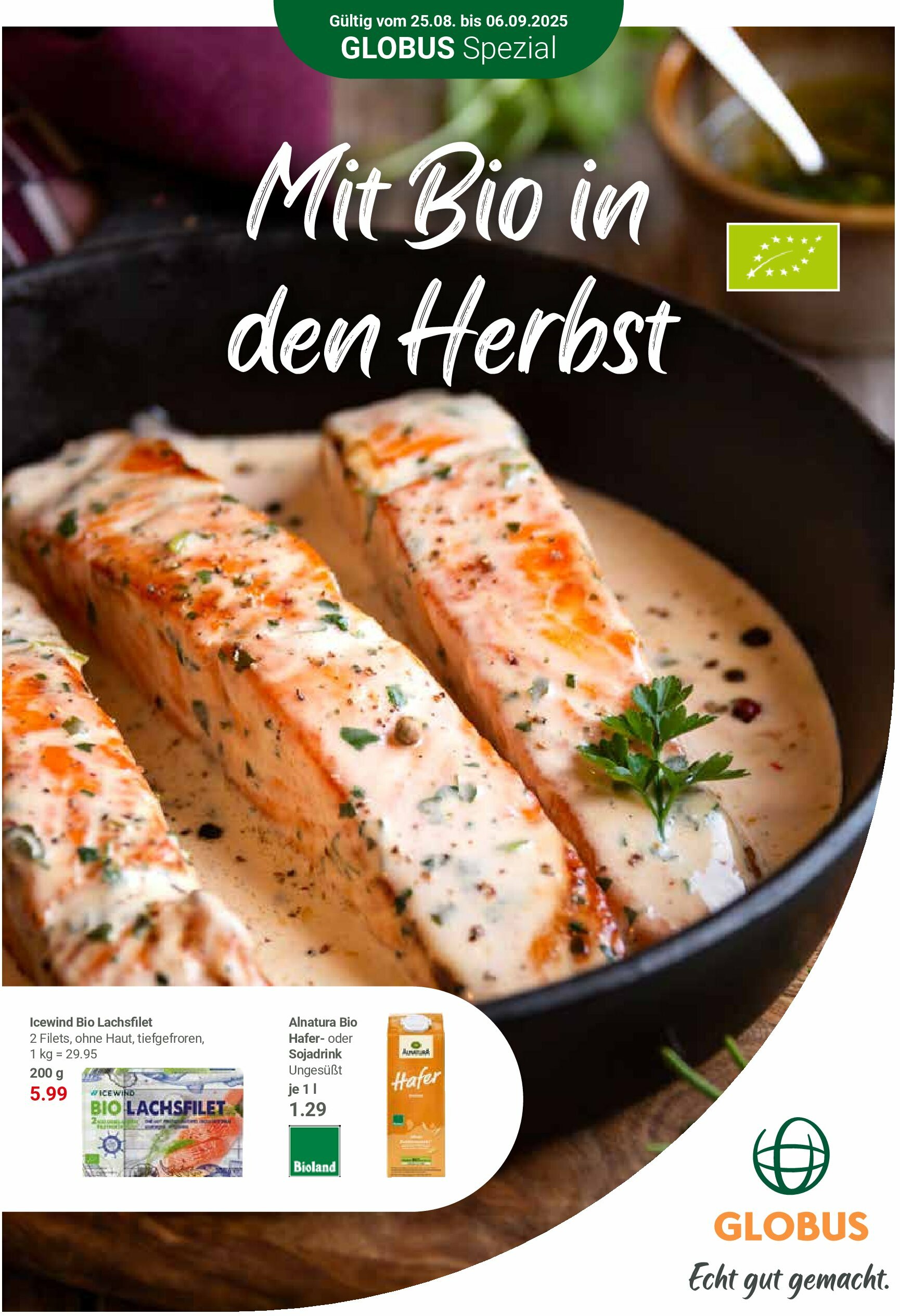 globus - Globus - Mit Bio in den Herbst-Prospekt gültig vom 25.08. bis 06.09.