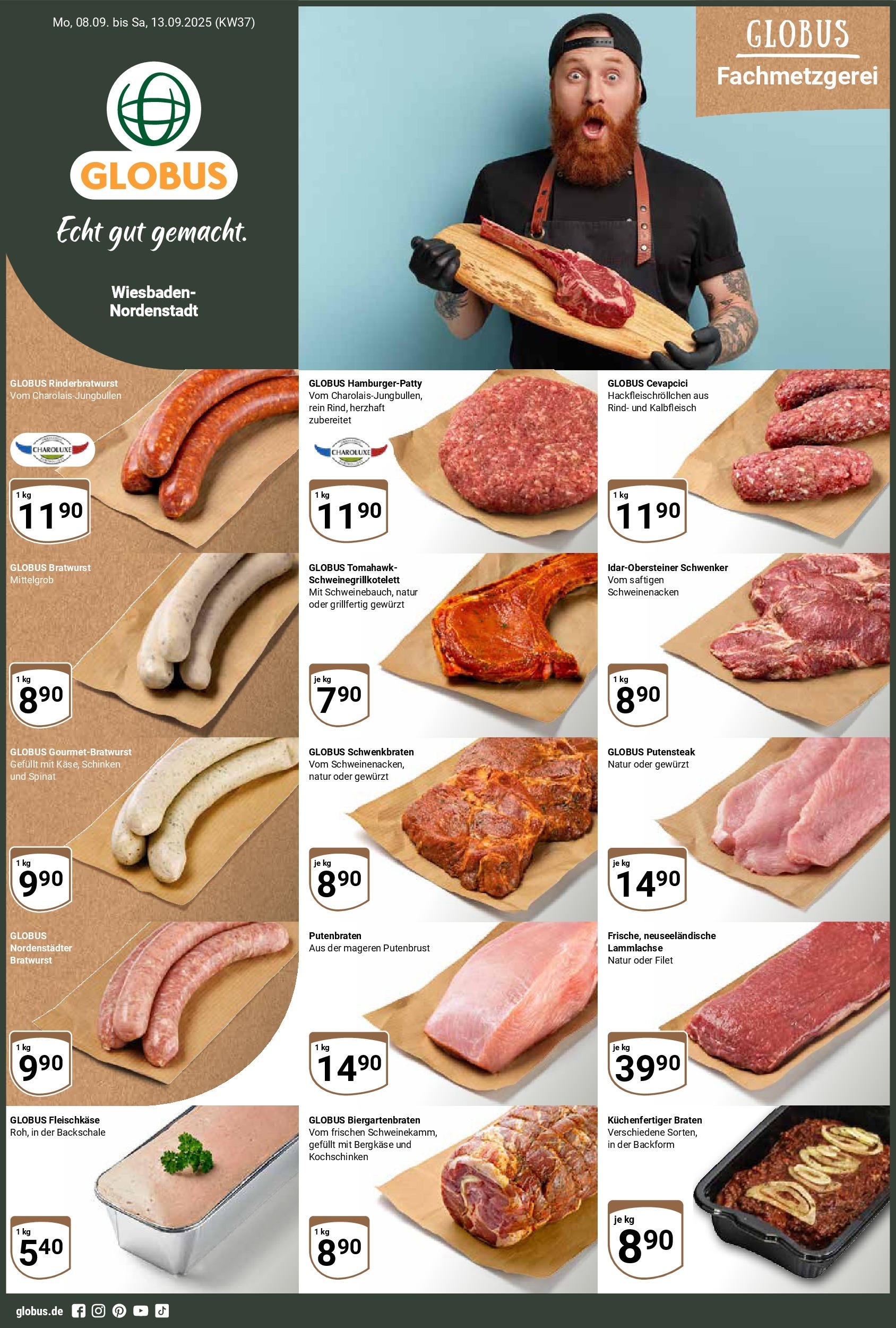 globus - Globus - Nordenstard-Prospekt gültig vom 08.09. bis 13.09.