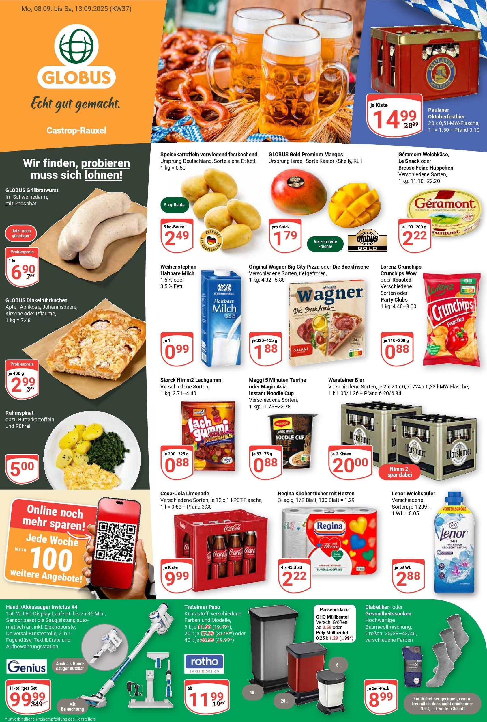 globus - Globus - Castrop-Rauxel-Prospekt gültig vom 08.09. bis 13.09.