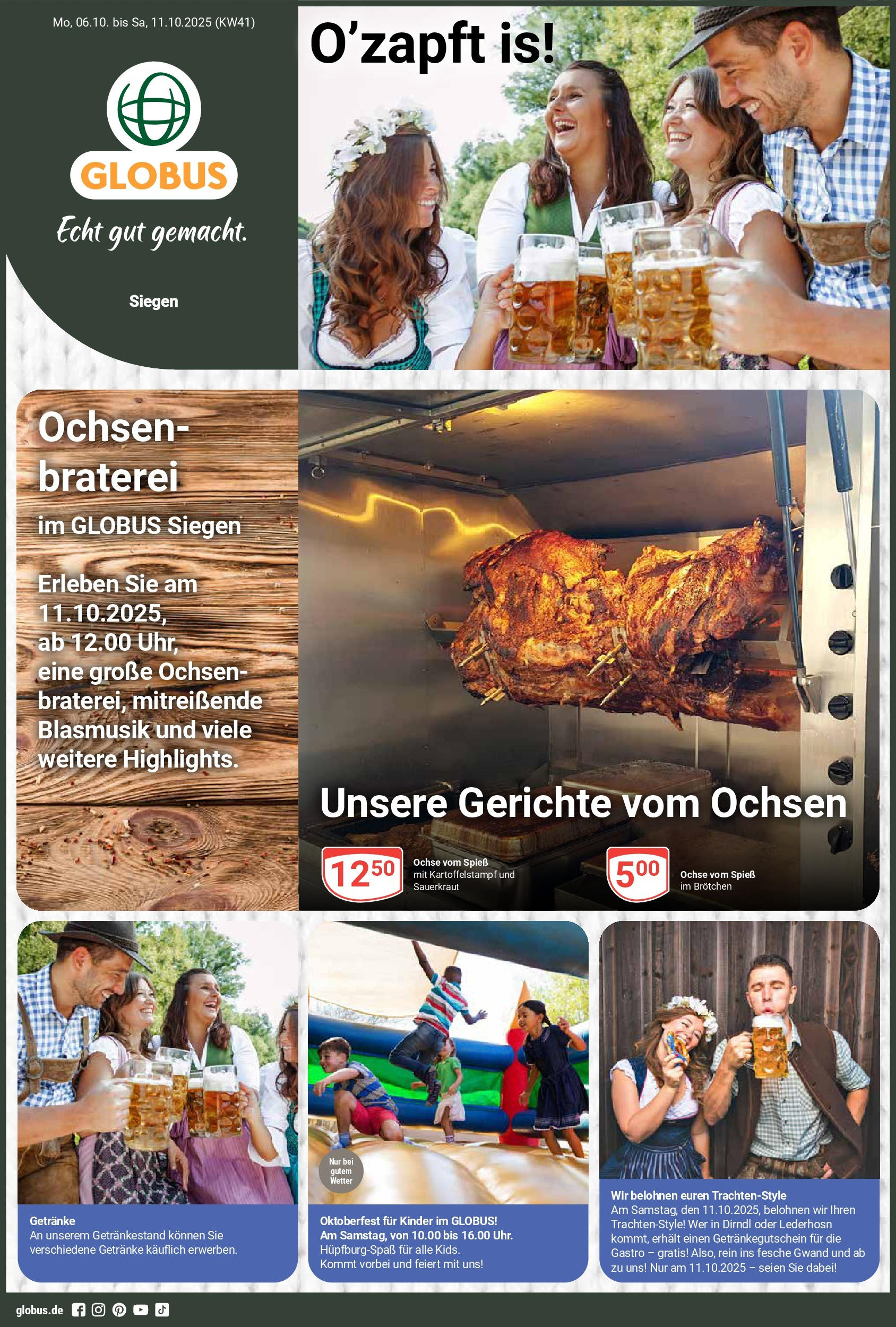 globus - Globus - Siegen-Prospekt gültig vom 06.10. bis 11.10.