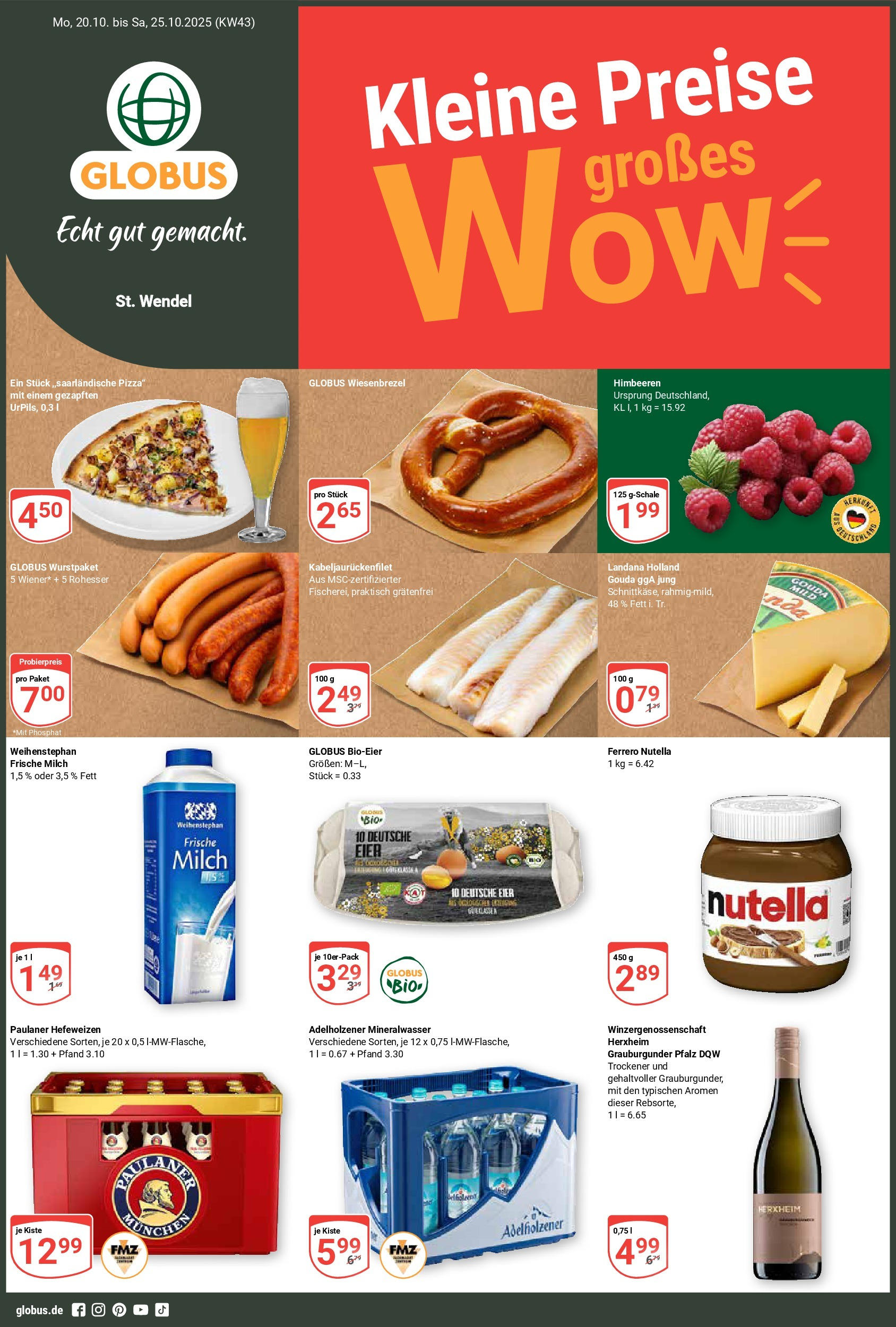 globus - Globus - St. Wendel-Prospekt gültig vom 20.10. bis 25.10.