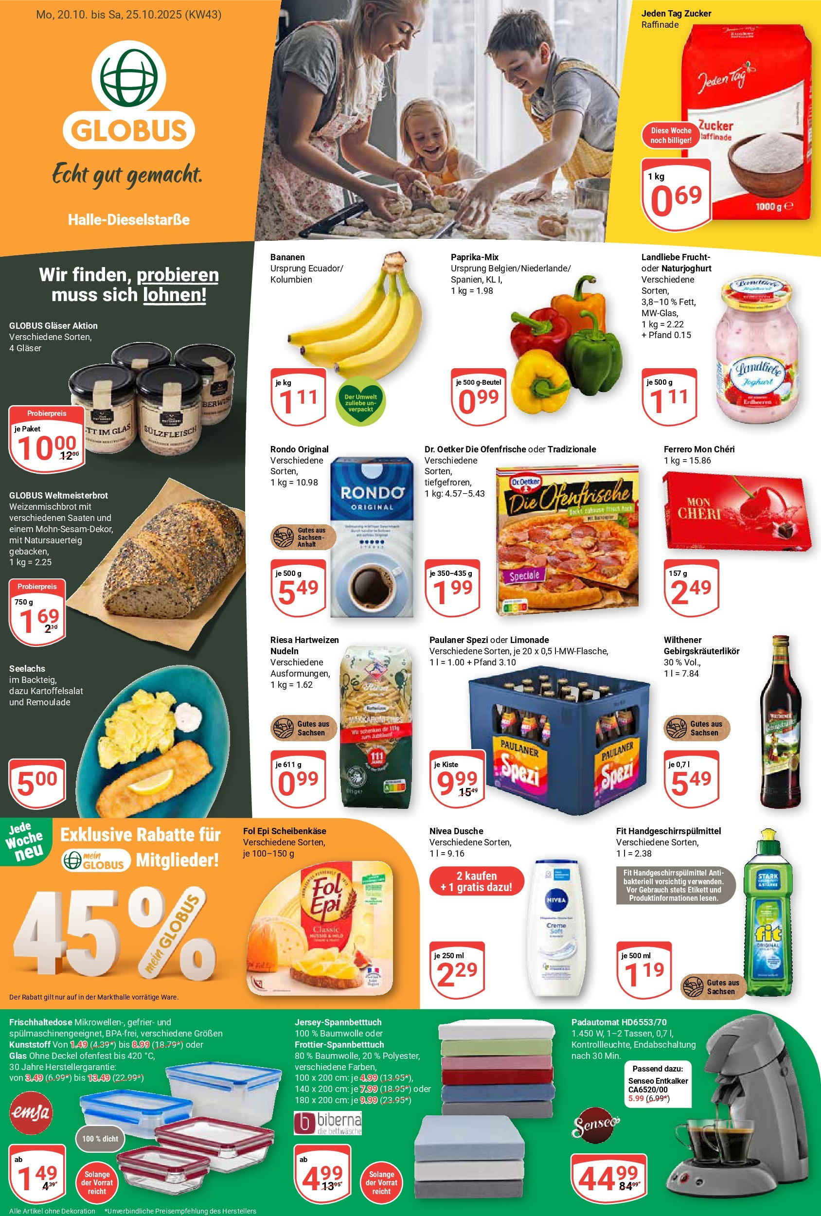 globus - Globus - Halle-Dieselstraße-Prospekt gültig vom 20.10. bis 25.10.