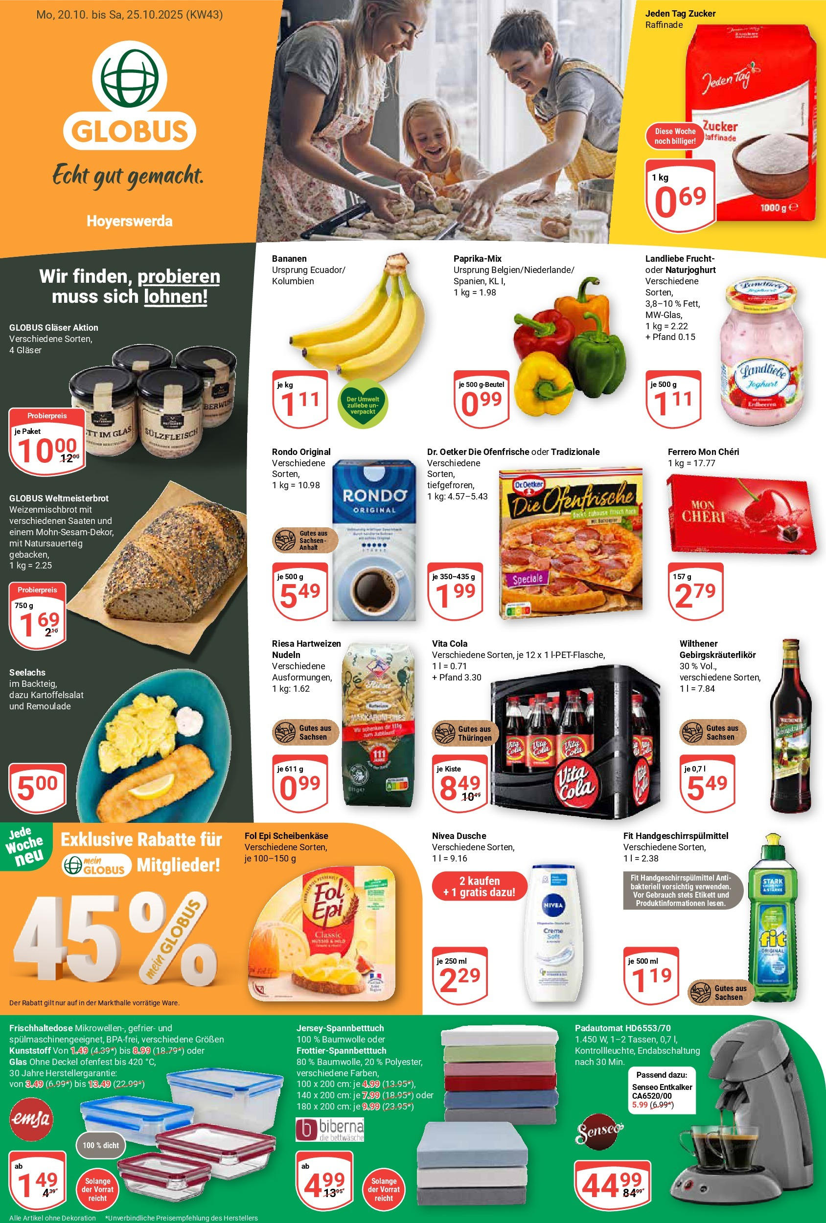 globus - Globus - Hoyerswerda-Prospekt gültig vom 20.10. bis 25.10.