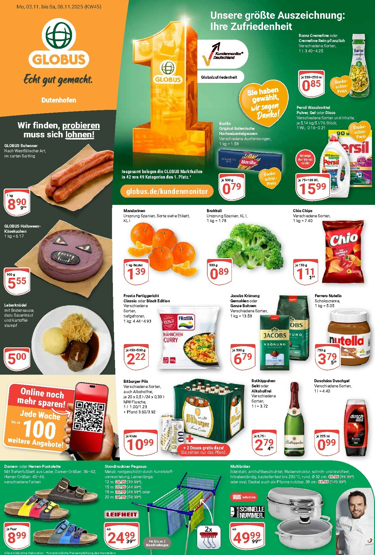 globus - Globus - Dutenhofen-Prospekt gültig vom 03.11. bis 08.11.