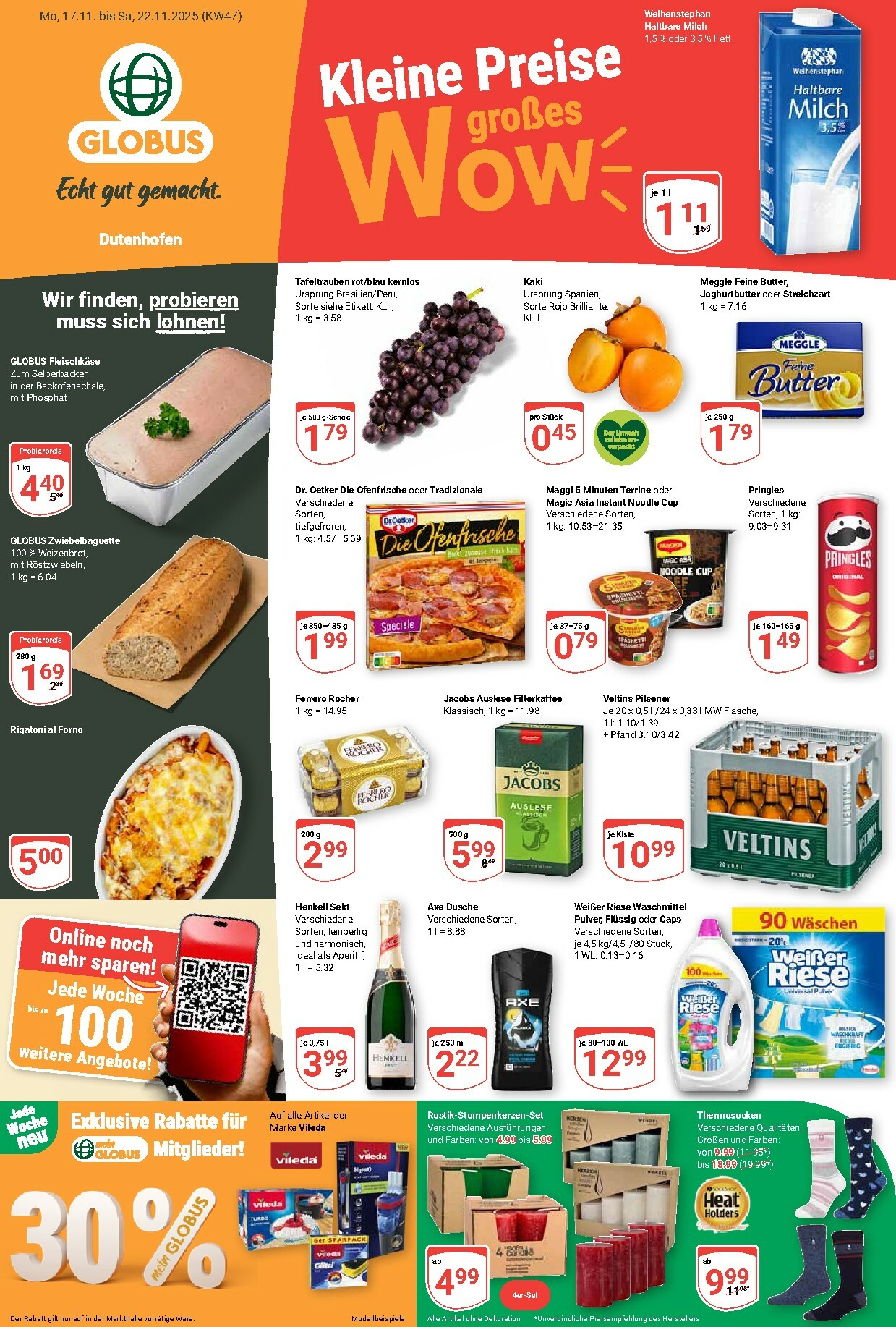 globus - Globus - Dutenhofen-Prospekt gültig vom 17.11. bis 22.11.