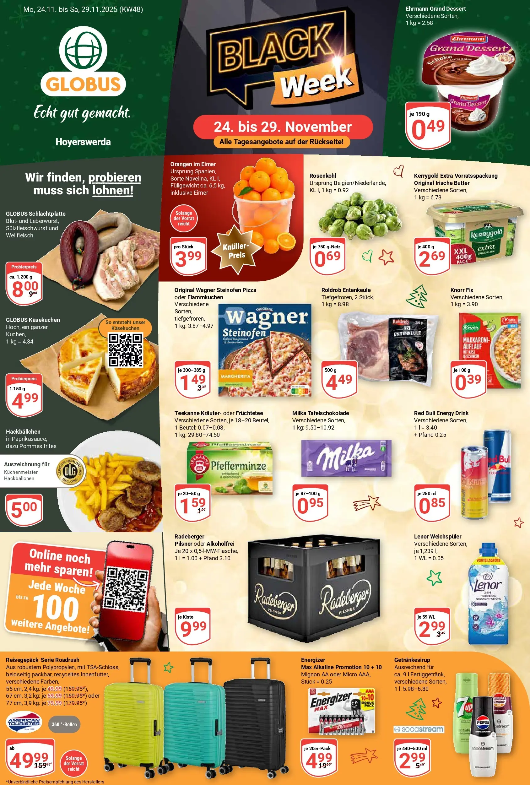 globus - Globus - Hoyerswerda Black Week-Prospekt gültig vom 24.11. bis 29.11. - page: 1