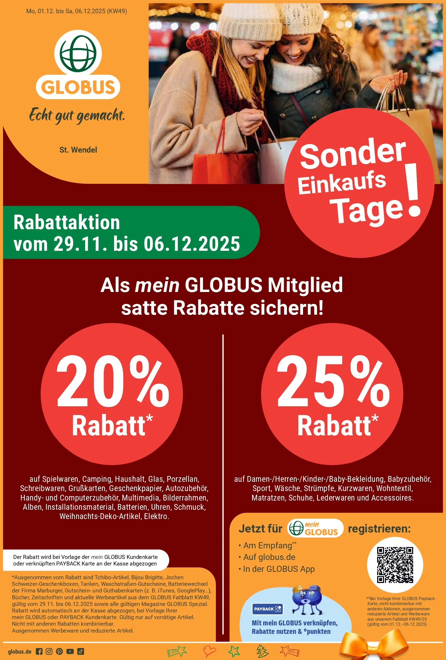 globus - Globus - St. Wendel-Prospekt gültig vom 01.12. bis 06.12.