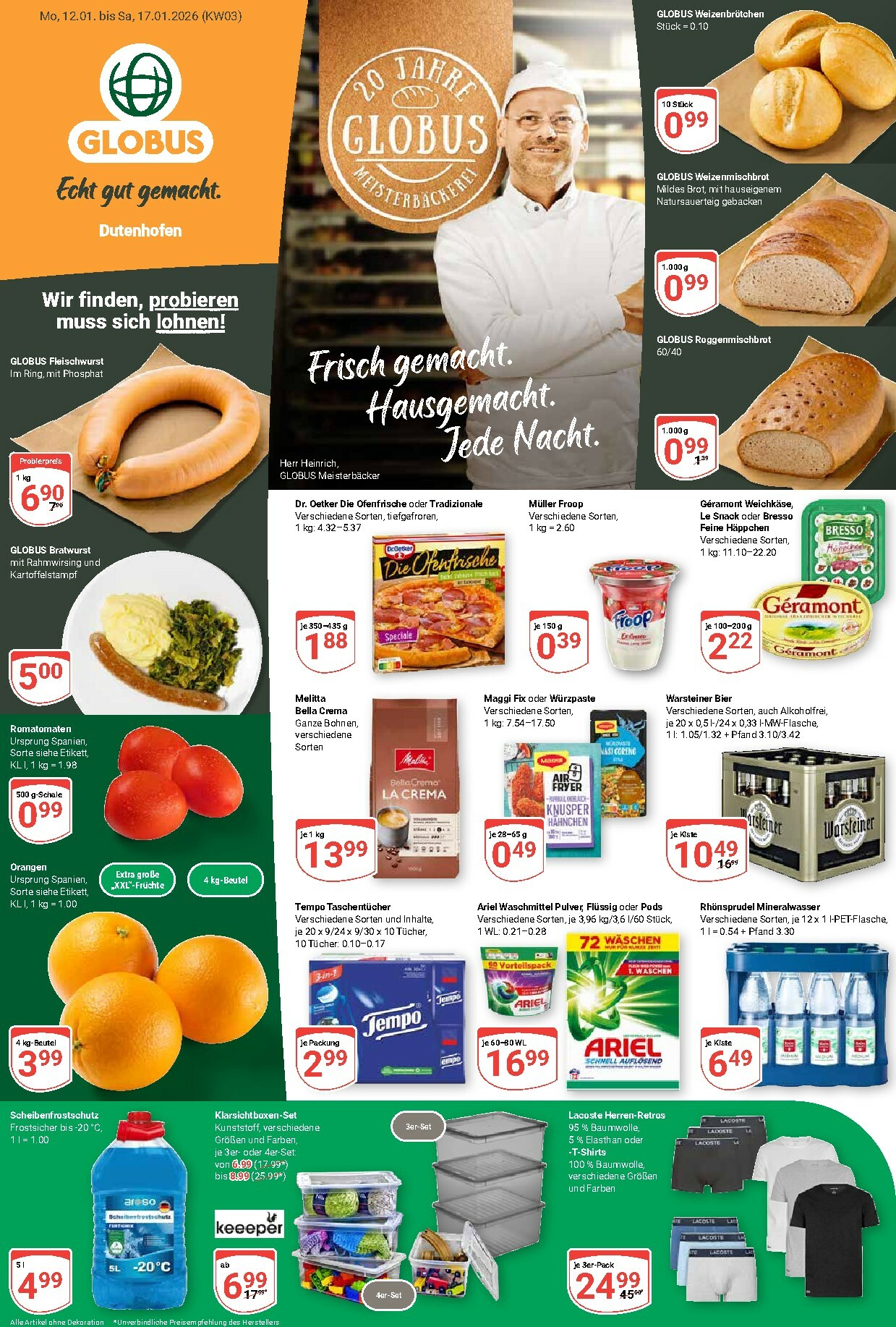 globus - Globus - Dutenhofen-Prospekt gültig vom 12.01. bis 17.01. - page: 1